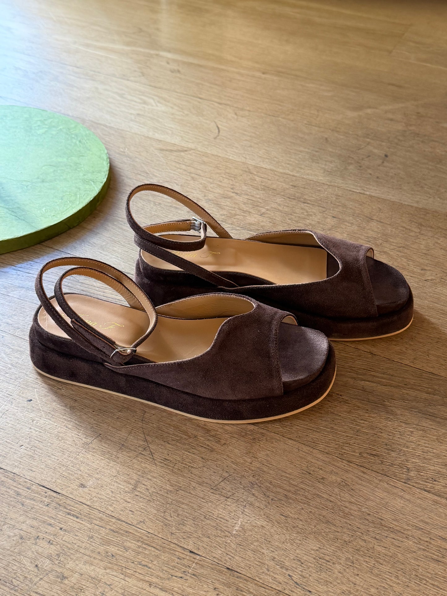 Sandalo Anna F. in Suede Testa di Moro