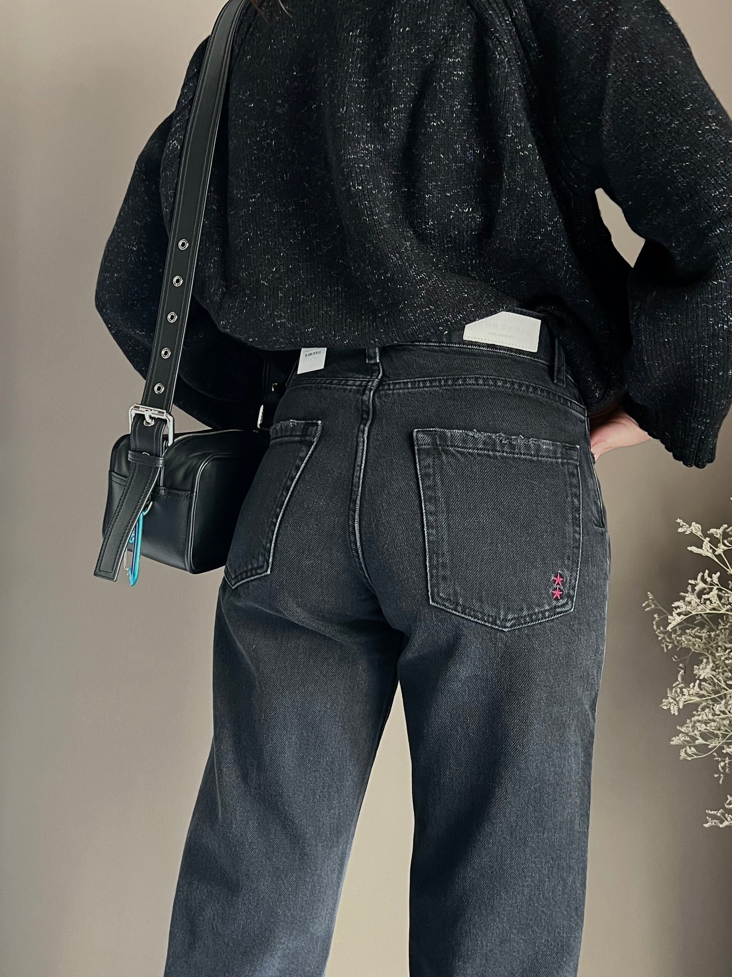 Pantalone Icon Denim Mod. Jill nero