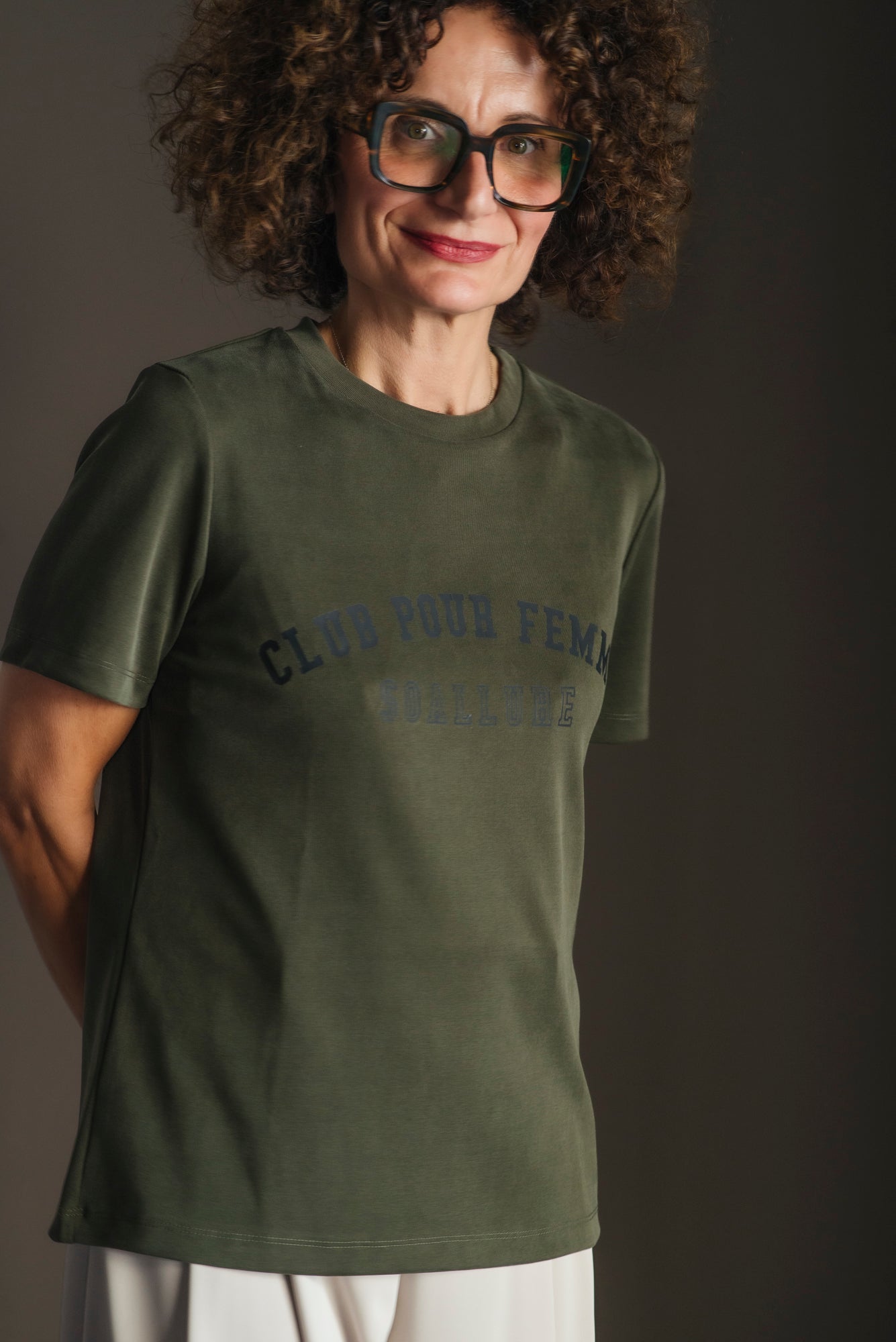 T-Shirt Club Pour Femme Kaki
