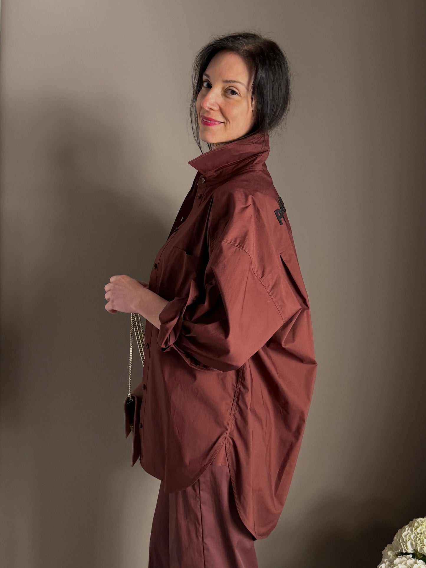 Camicia Oversize Patrizia Pepe – Marrone