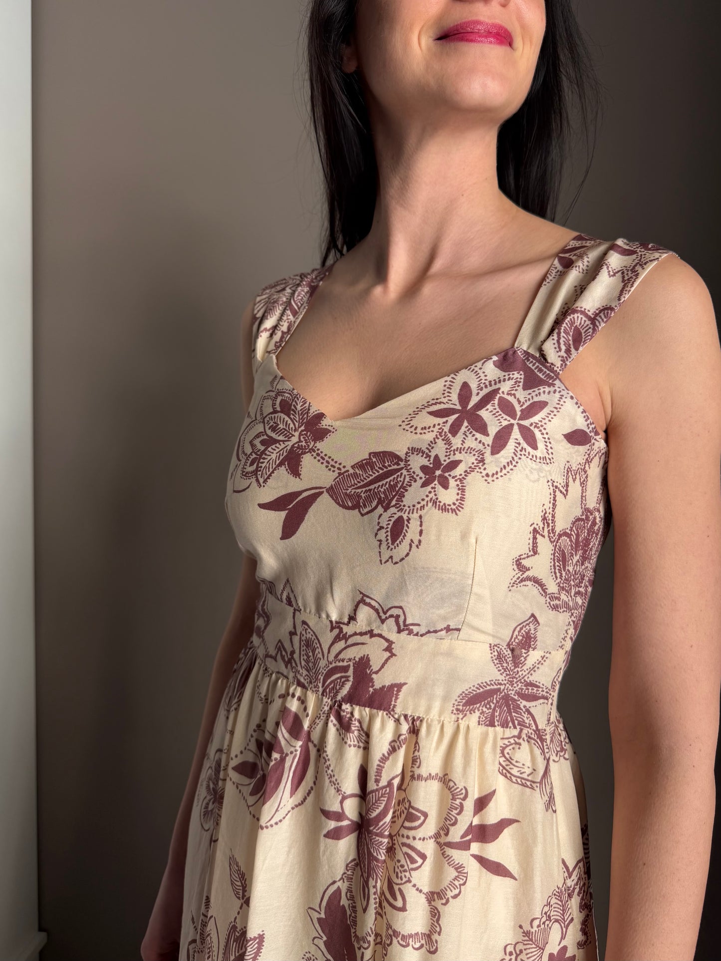 Maxi Dress Alessia Santi in Cotone e Seta