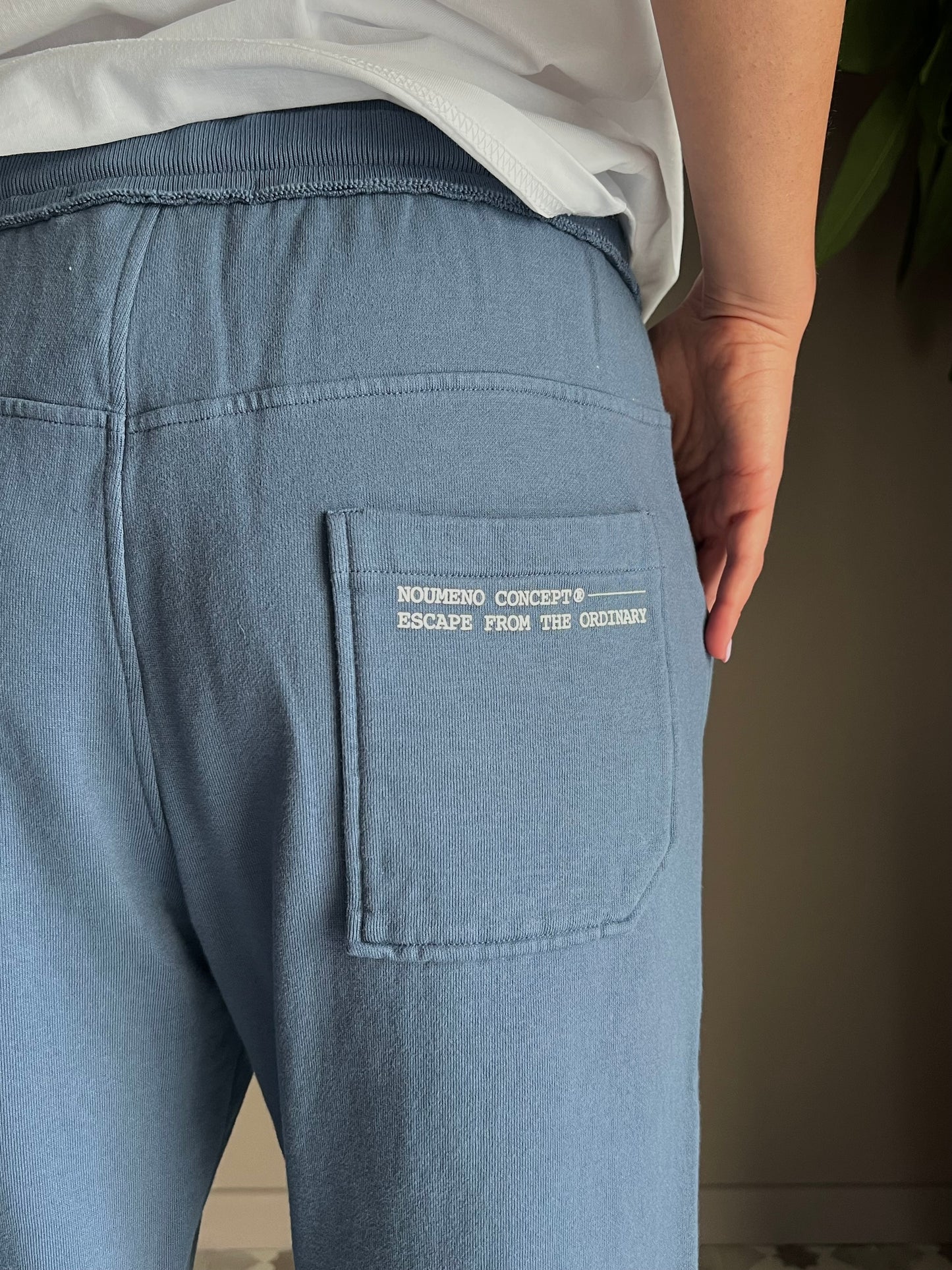 Pantalone in felpa indingo