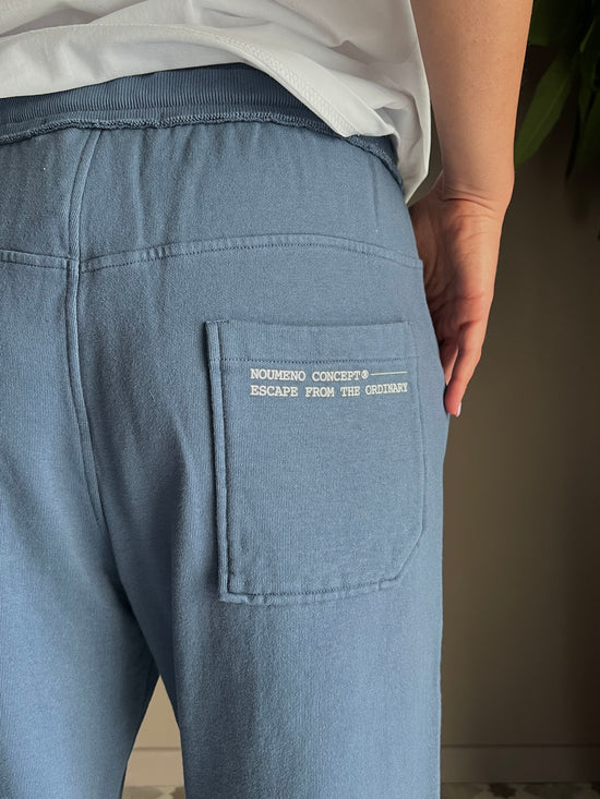 Pantalone in felpa indingo