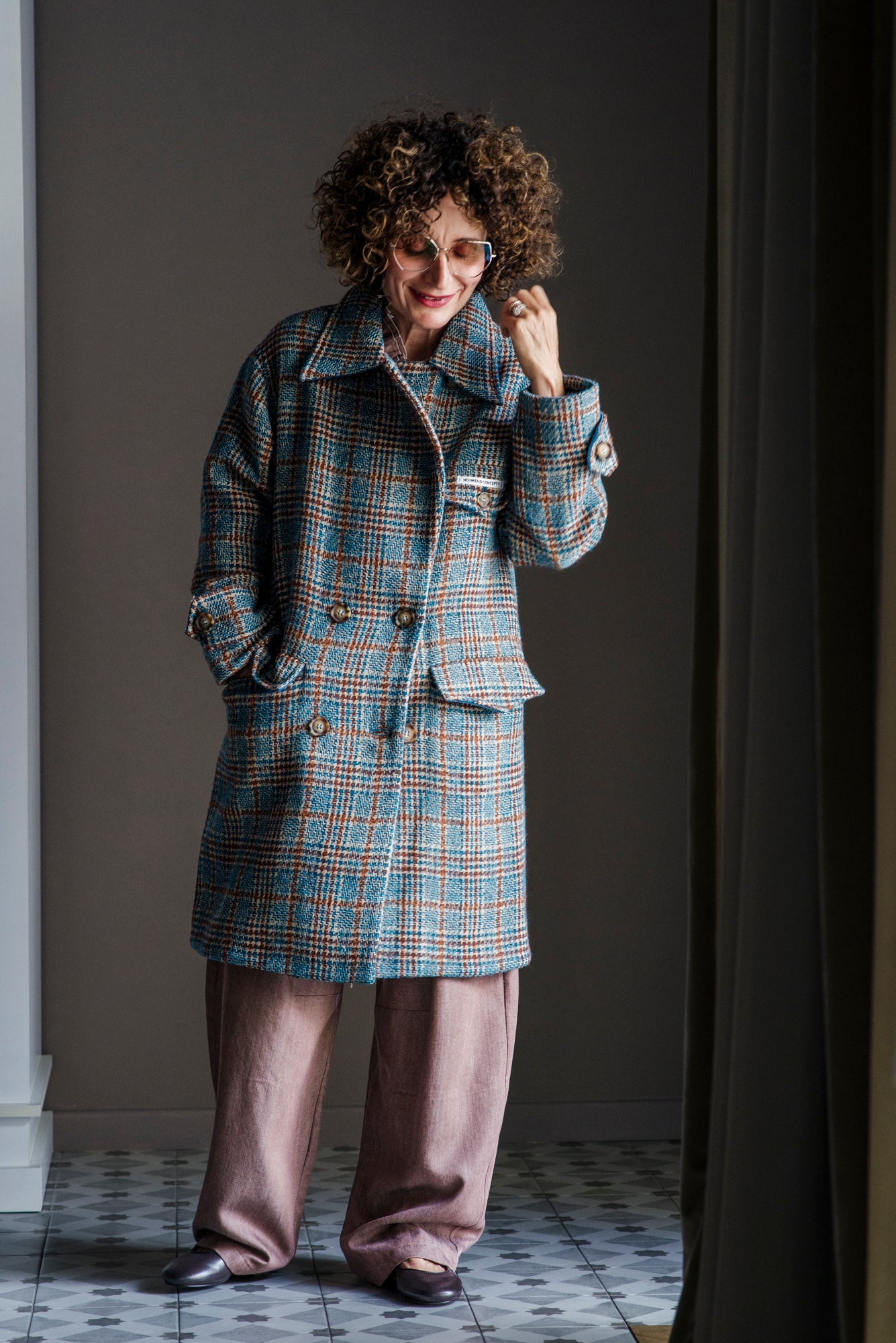 Cappotto doppiopetto oversize Noumeno Concept