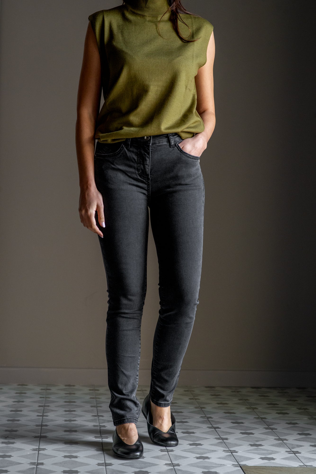 Pantalone denim super skinny strech