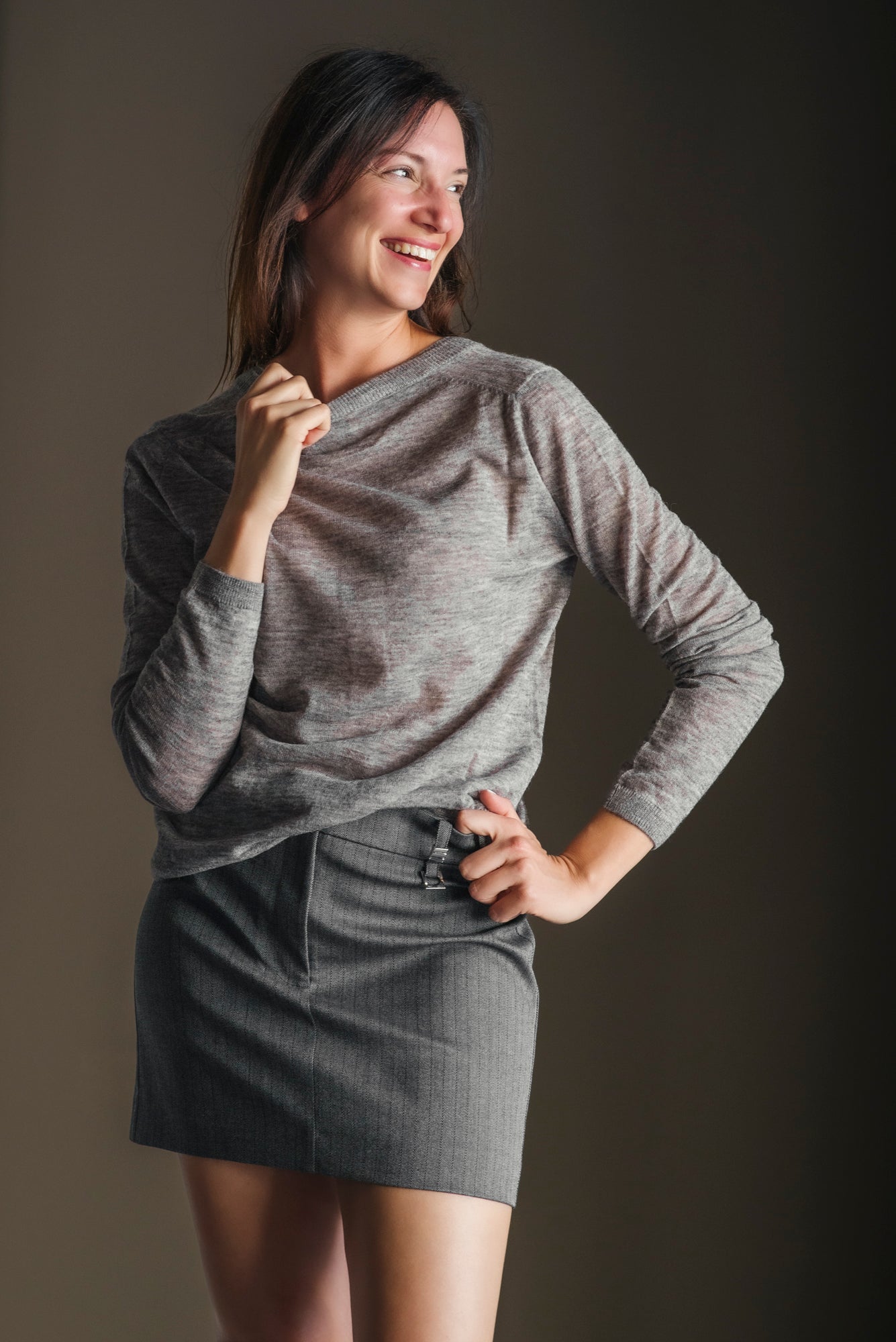 Cardigan Alessia Santi - Grigio Tortora