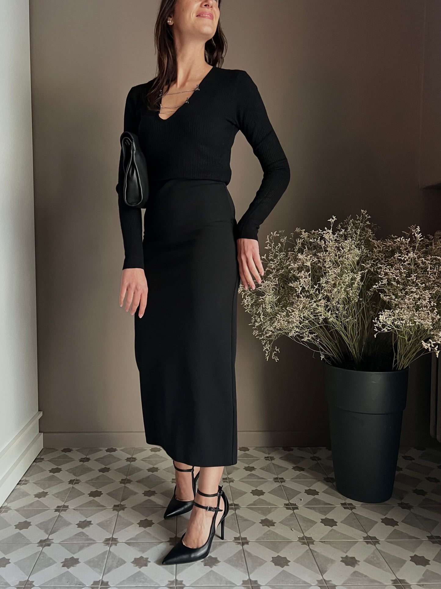 Gonna a tubino longuette “Essential” Patrizia Pepe