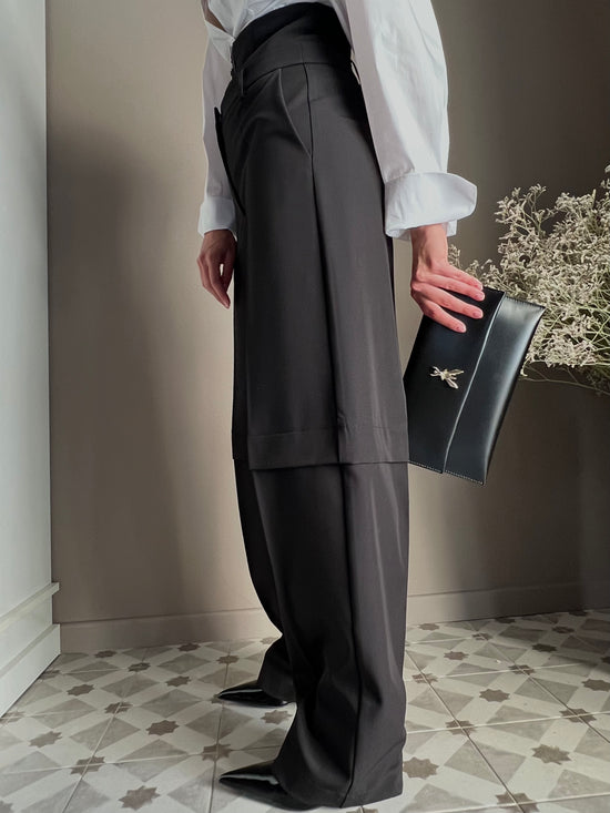 Pantaloni baggy con corsetto
