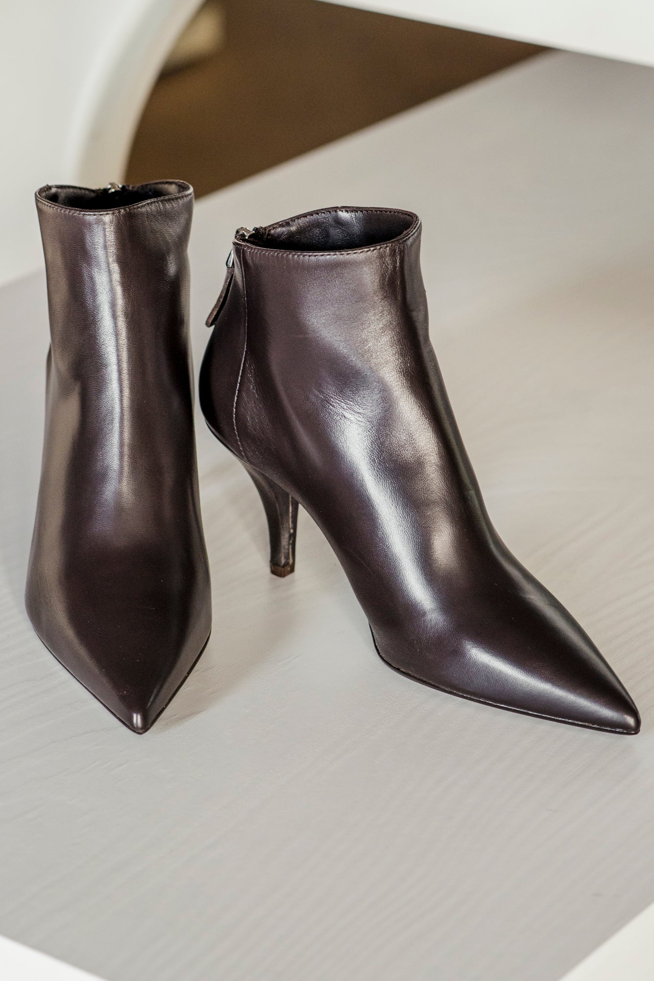 Stivaletto Chantal in Pelle Testa di Moro