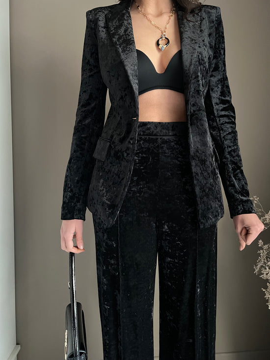 Pantalone in velluto nero Patrizia Pepe