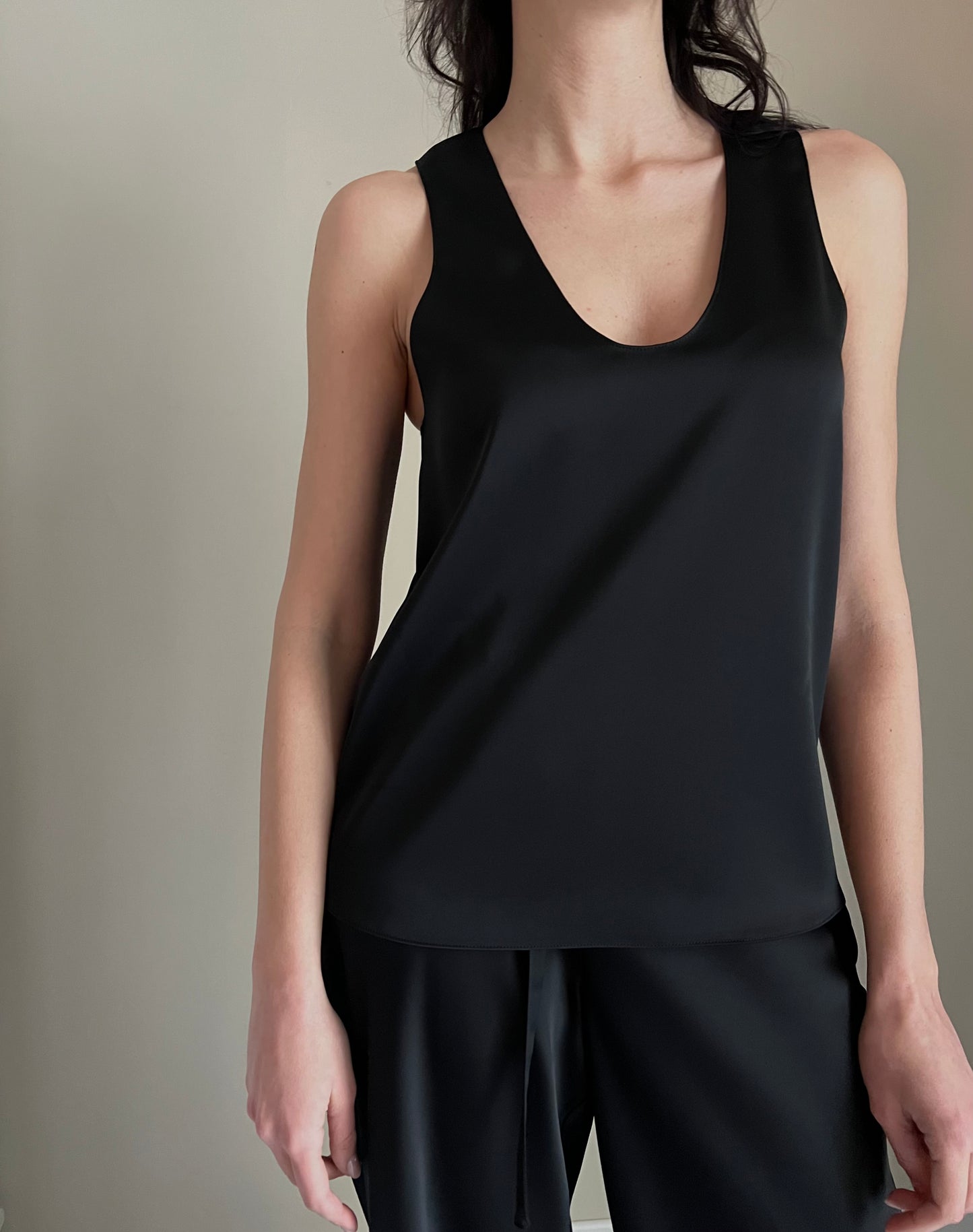 Blusa in raso lucido