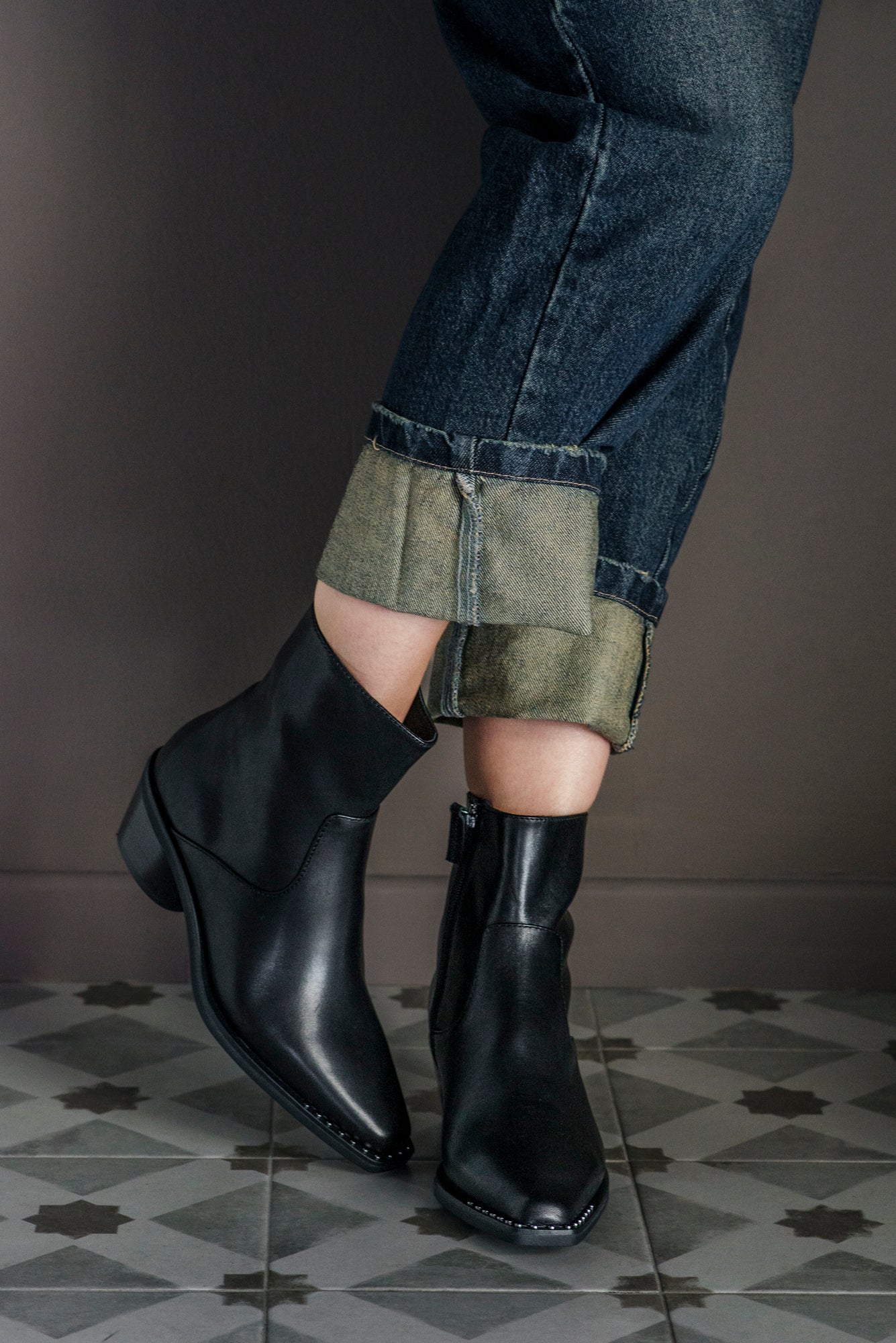 Stivaletto texano in pelle Ash