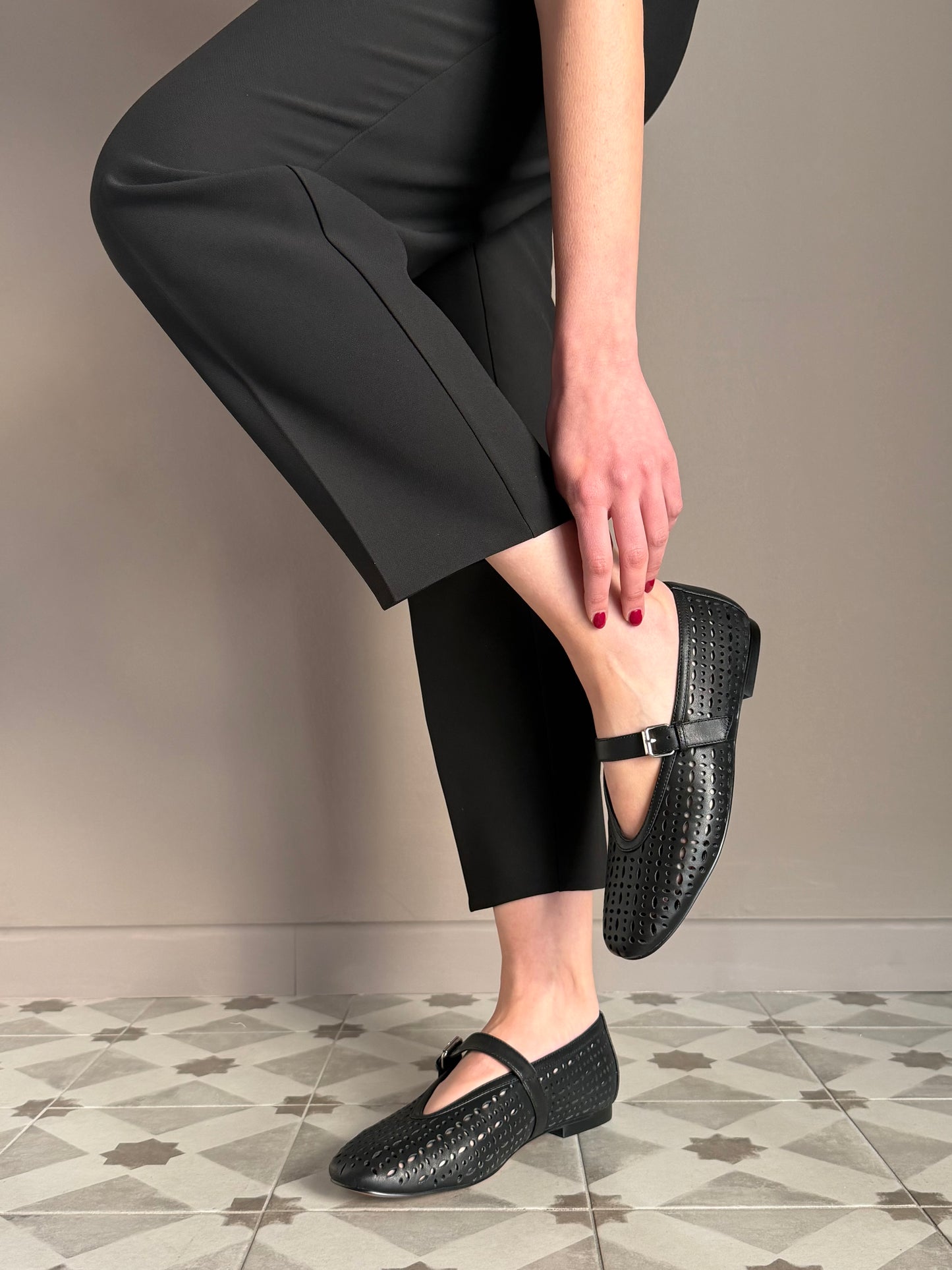 Scarpa Mary Jane laserata