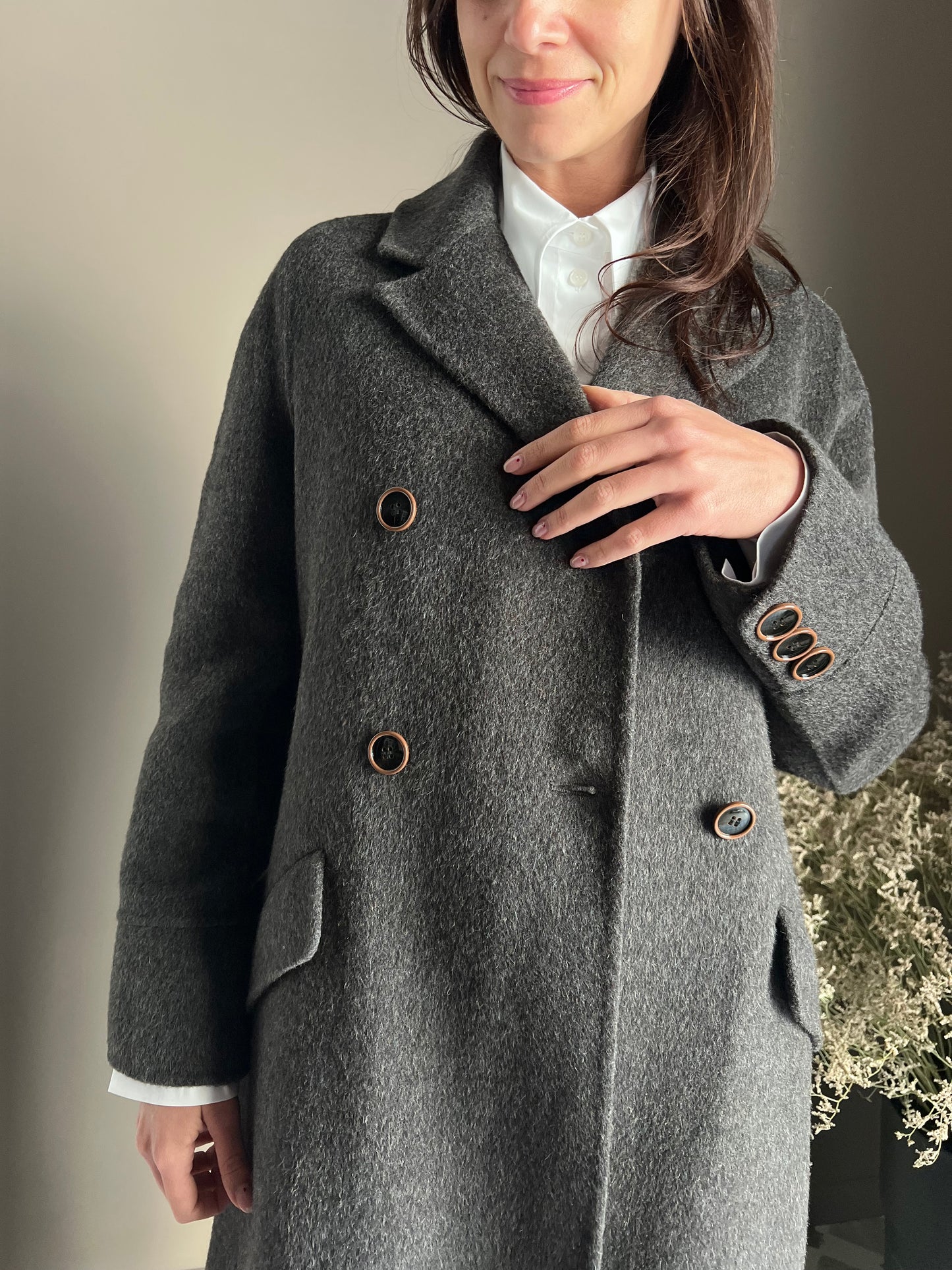 Cappotto Lungo Double-Breasted Alessia Santi