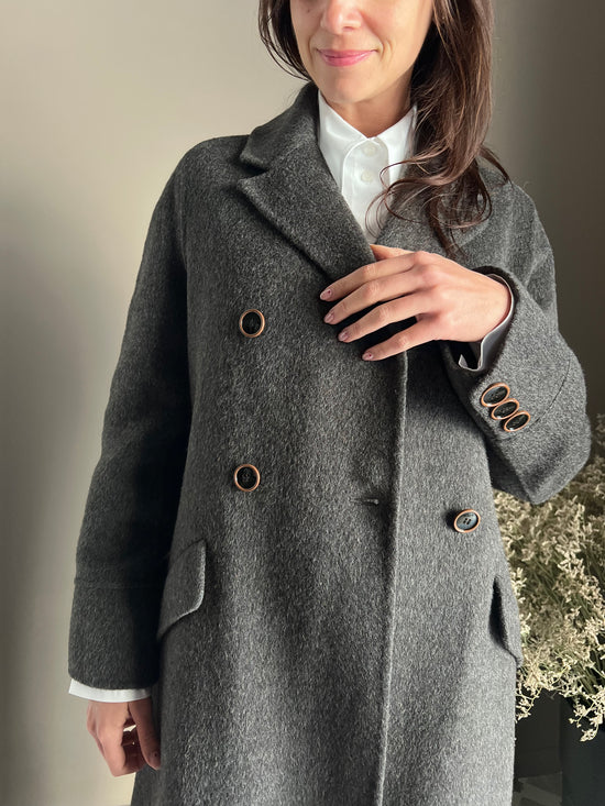 Cappotto Lungo Double-Breasted Alessia Santi