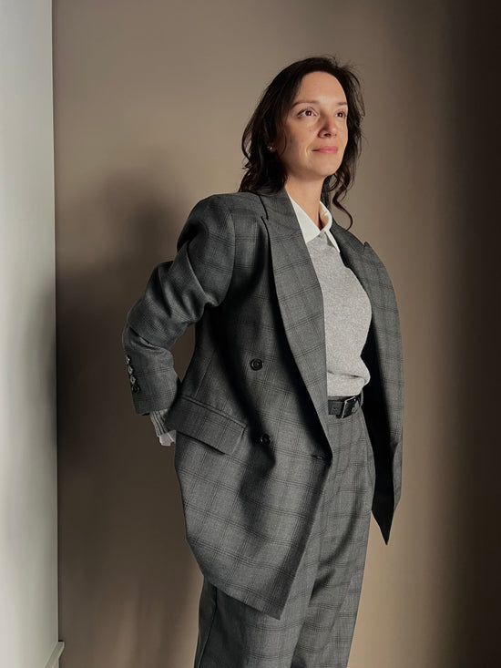 Giacca doppiopetto Ceck antracite