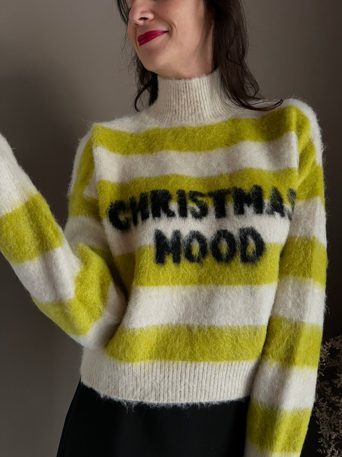 Maglia Christmas Mood a righe