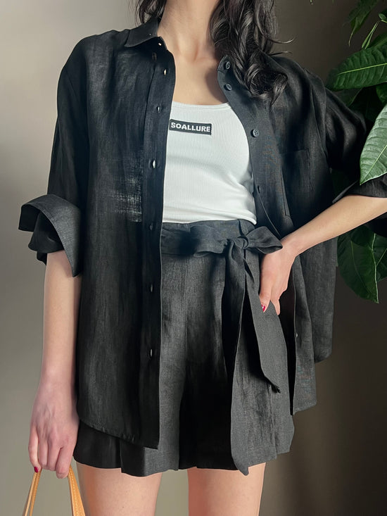 Camicia in lino linea maschile