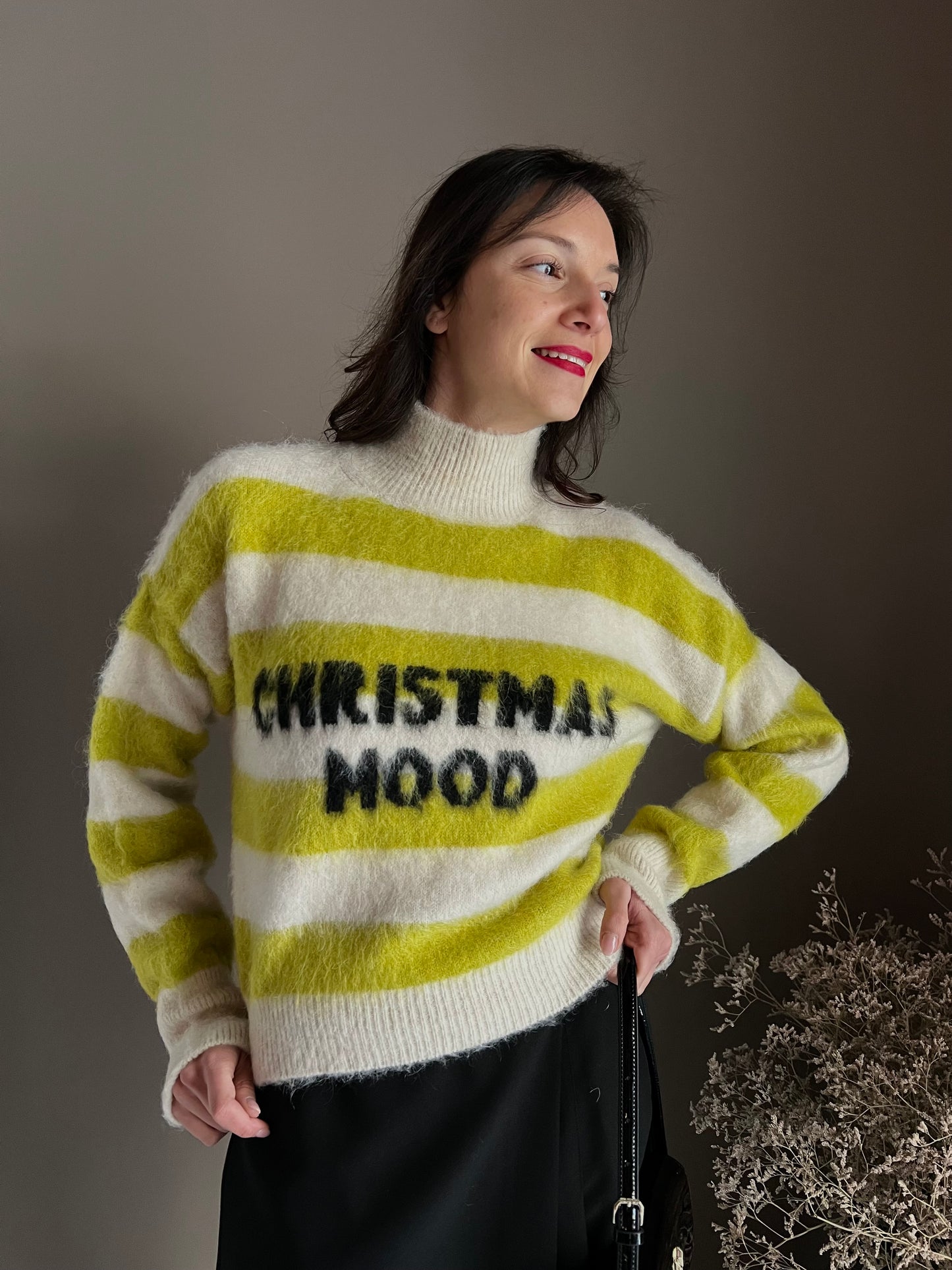 Maglia Christmas Mood a righe