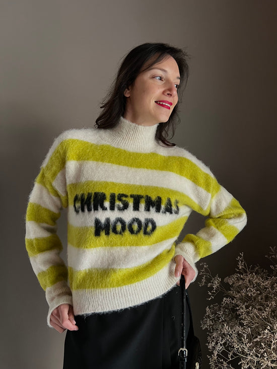 Maglia Christmas Mood a righe