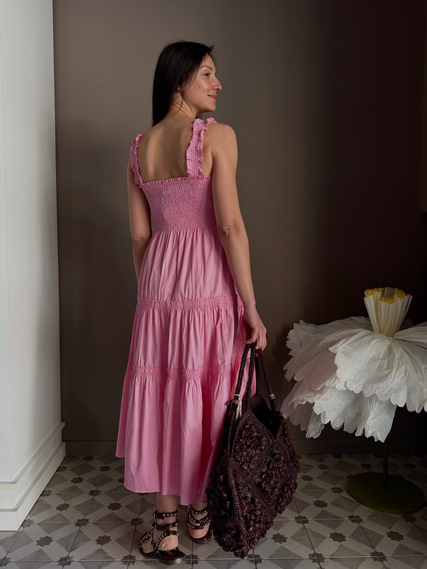 Vestito Lungo Sincer’re Paris – Pink
