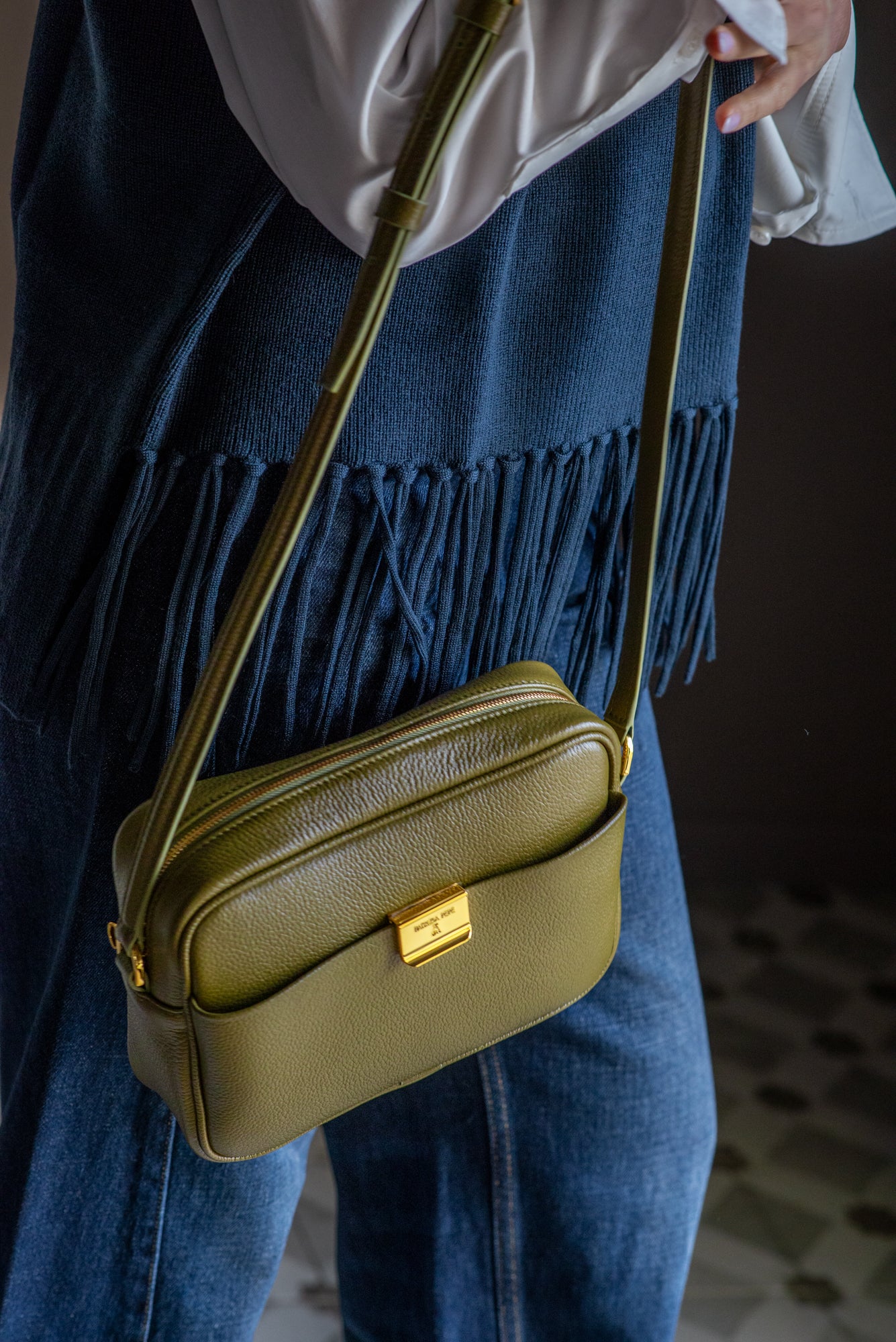 Borsa Tracolla Patrizia Pepe in pelle Green