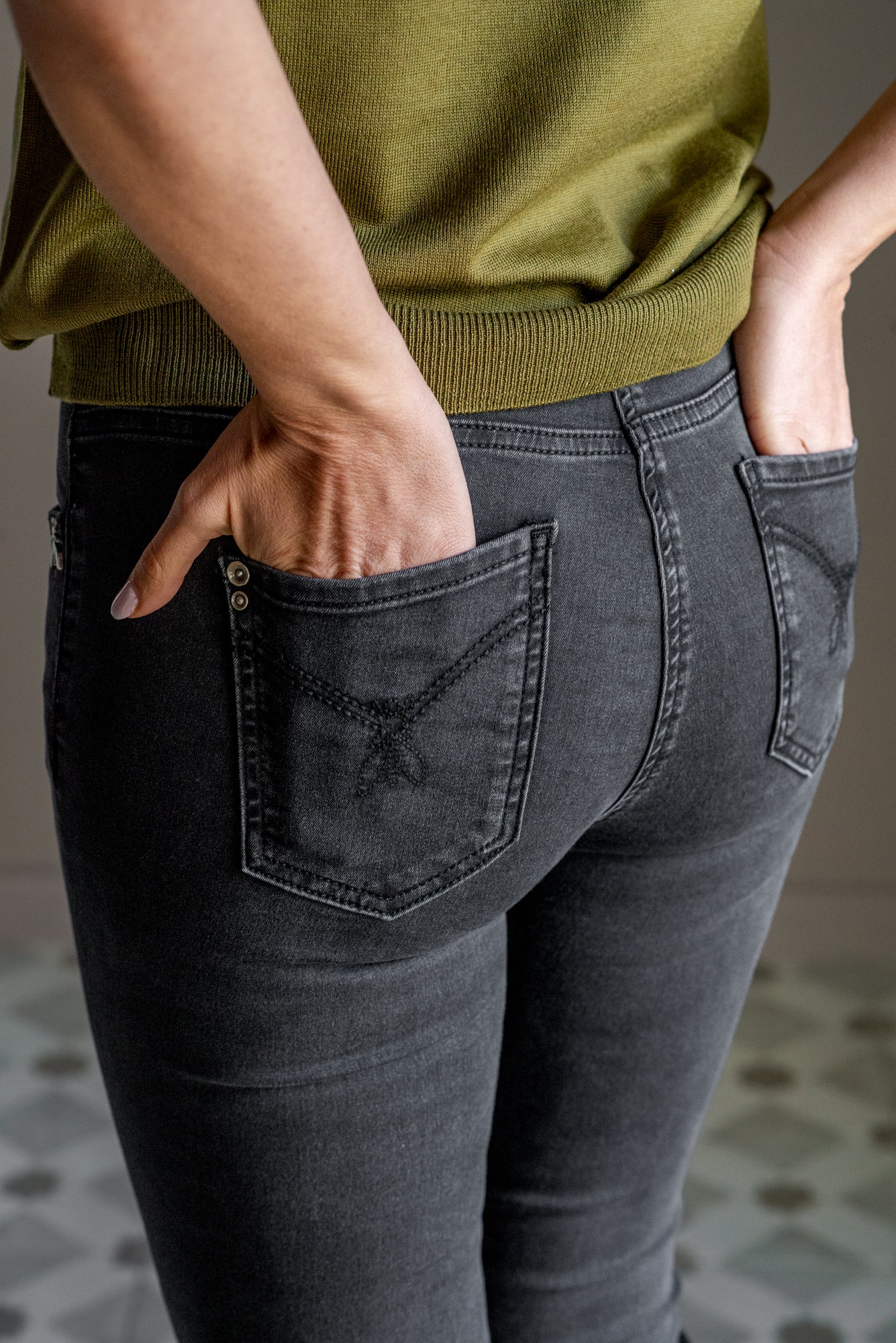 Pantalone denim super skinny strech