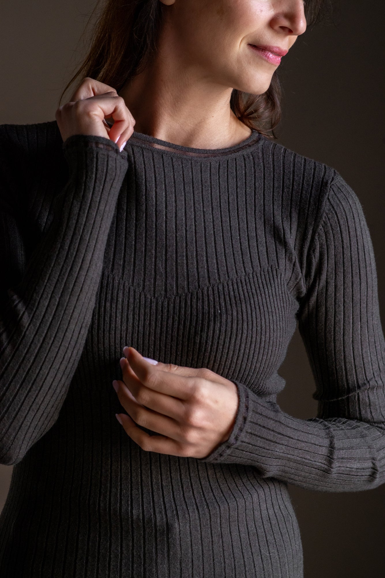 Maglia a costine Marrone-Patrizia Pepe