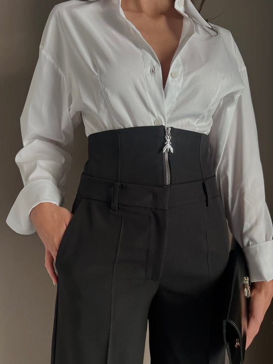 Pantaloni baggy con corsetto