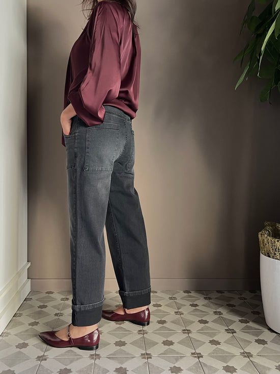 Pantalone denim Noumeno Concept nero