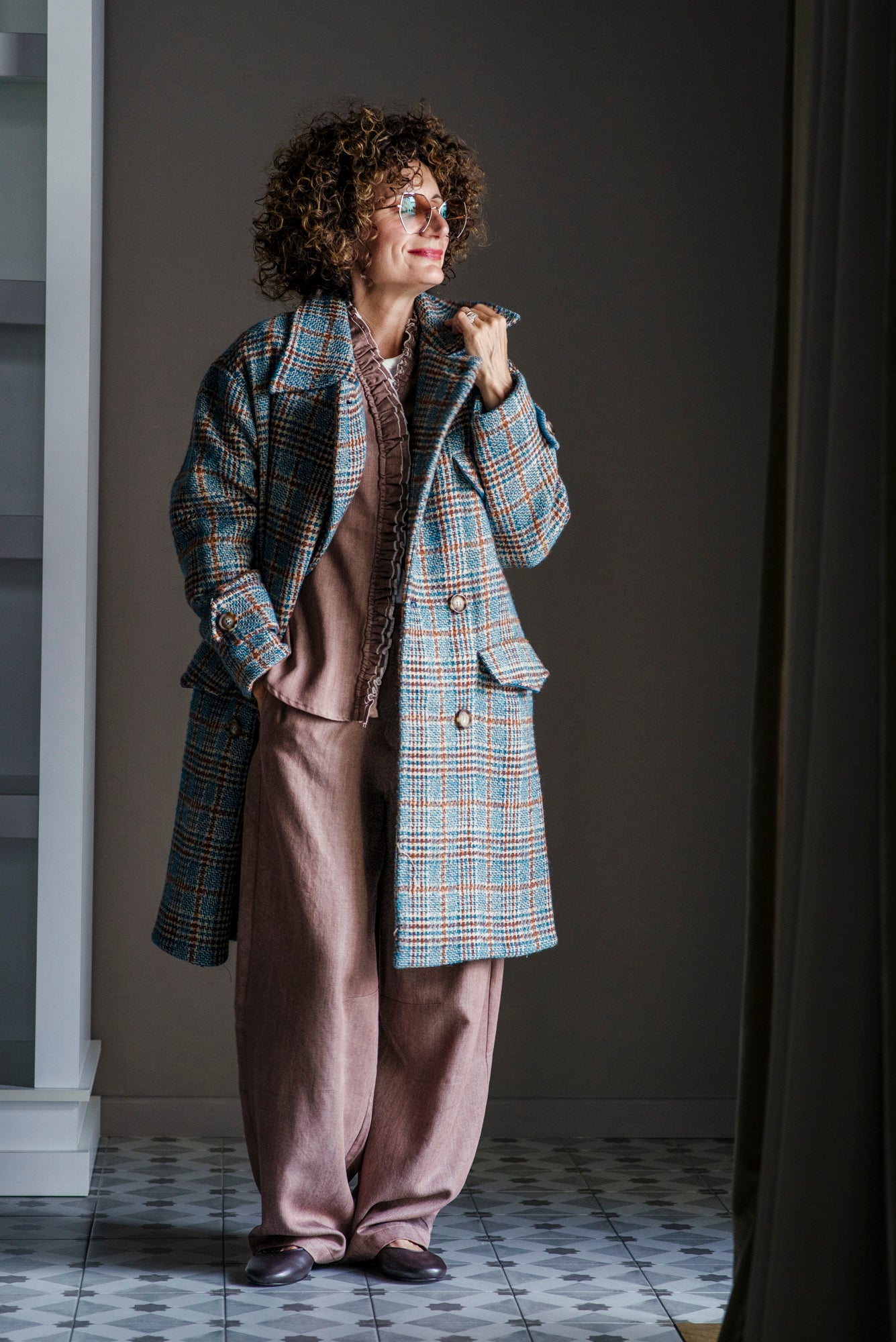 Cappotto doppiopetto oversize Noumeno Concept
