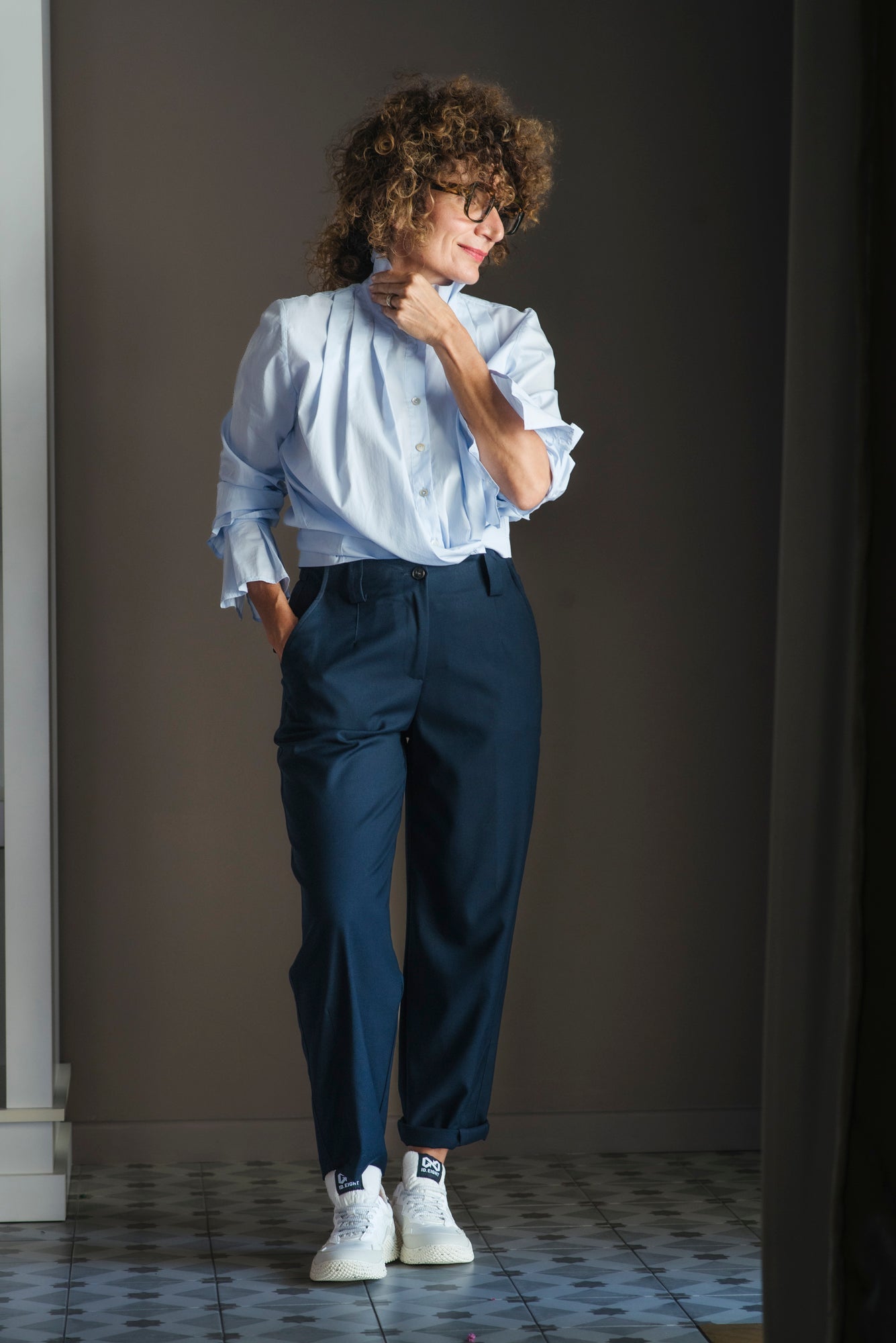 Pantalone Mod. Alessia Bly Navy