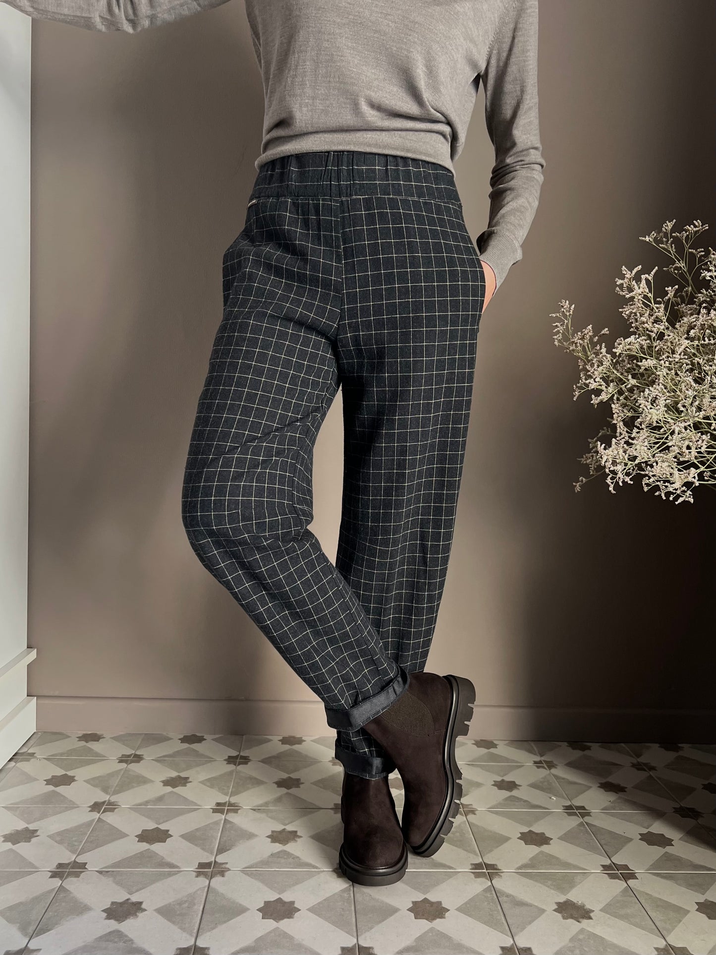Pantalone Smart-casual Ceck Alessia Santi