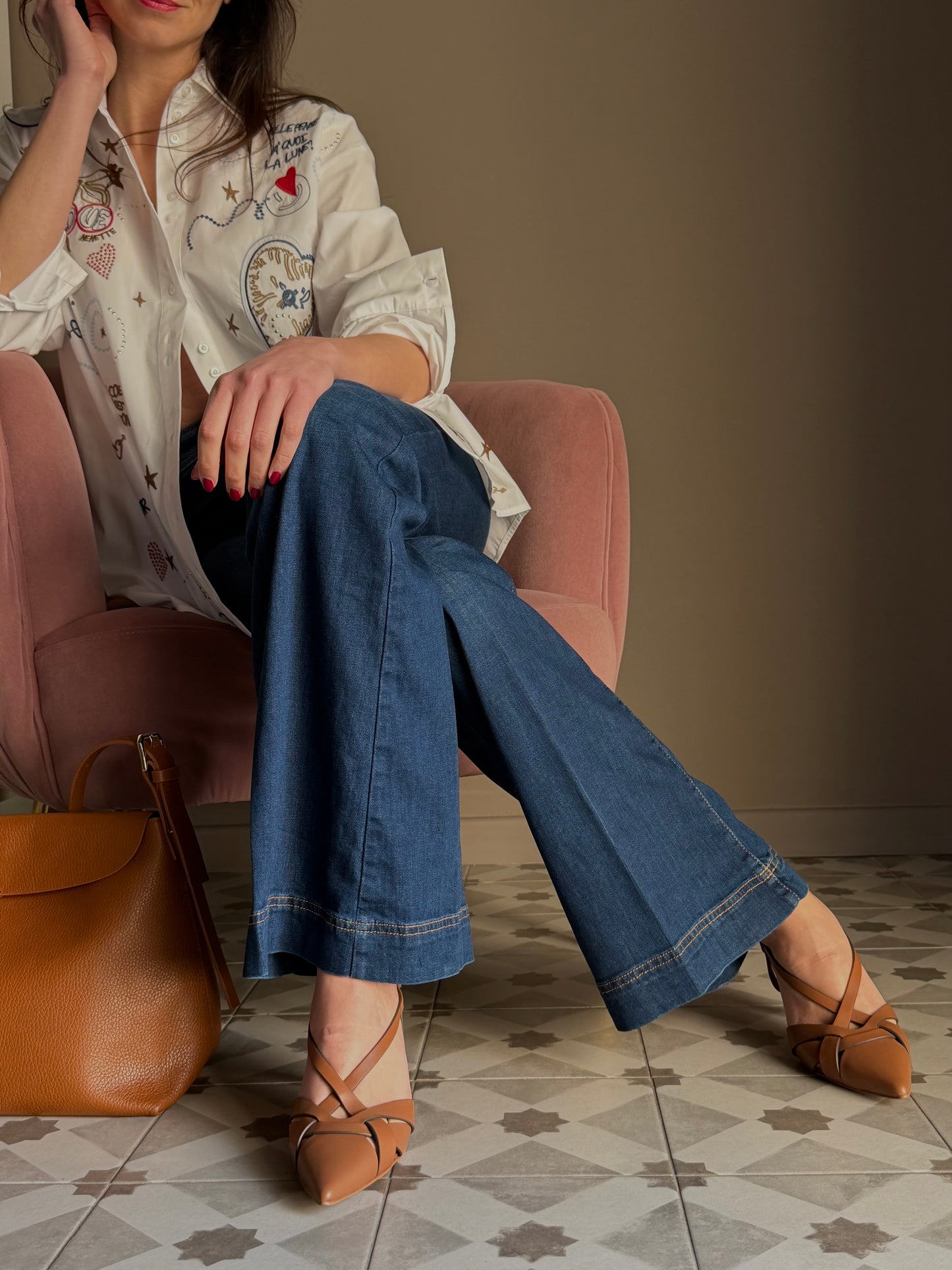 Slingback intrecciata Bibi Lou