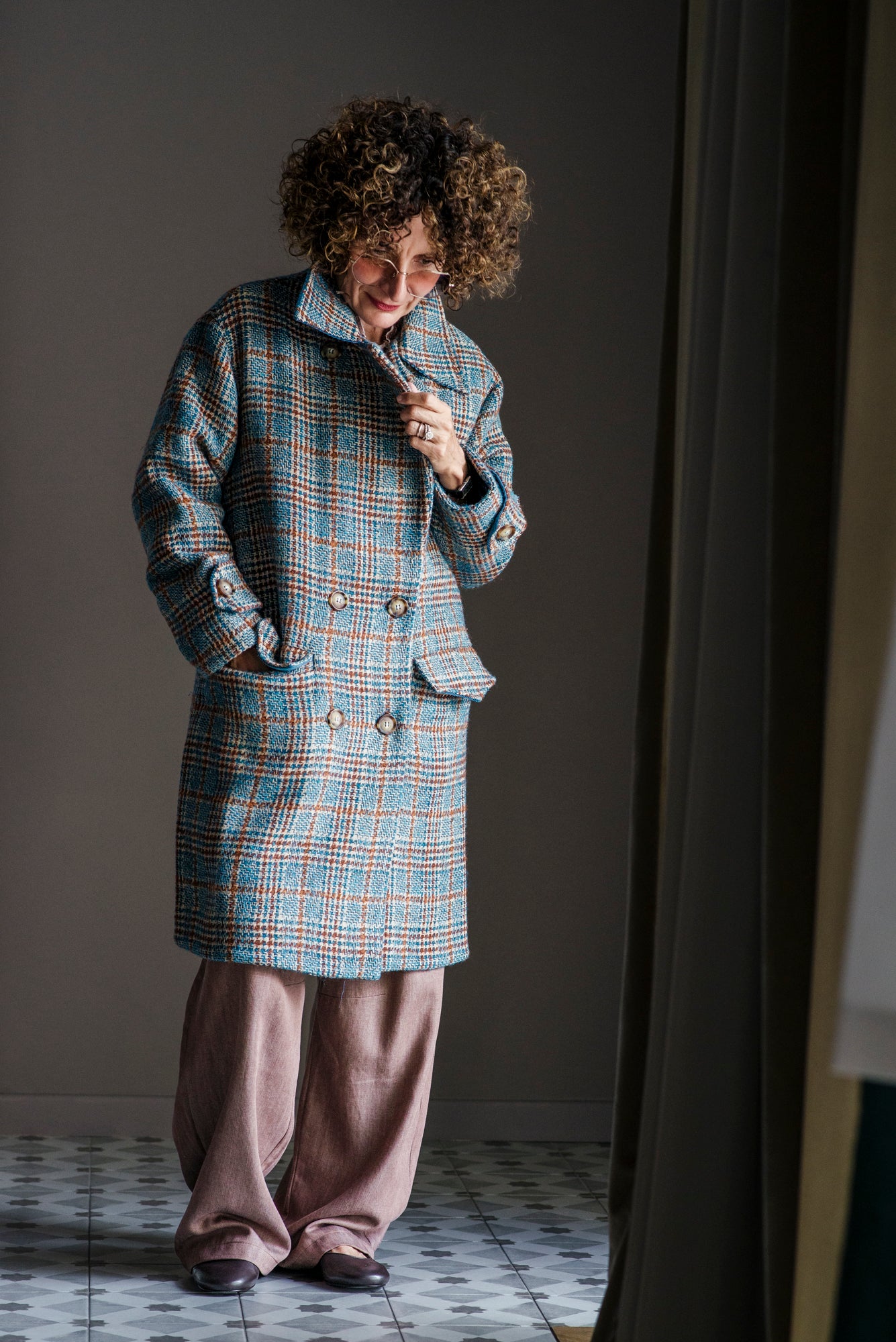 Cappotto doppiopetto oversize Noumeno Concept
