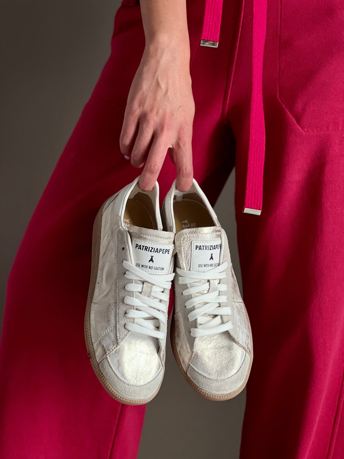 Sneakers in nappa sfumata Gold