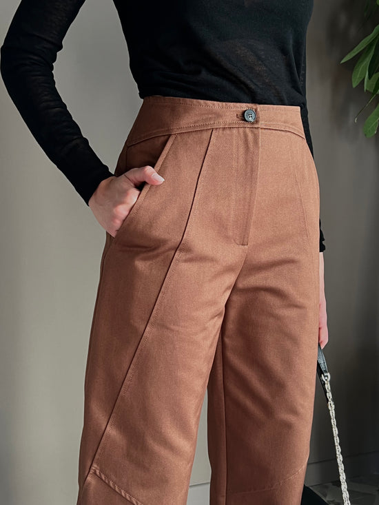 Pantaloni jeans a baloon Earth Brown