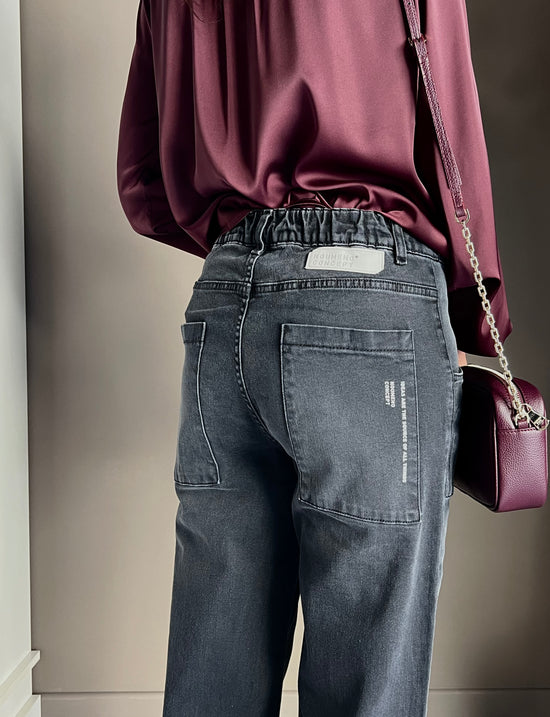 Pantalone denim Noumeno Concept nero