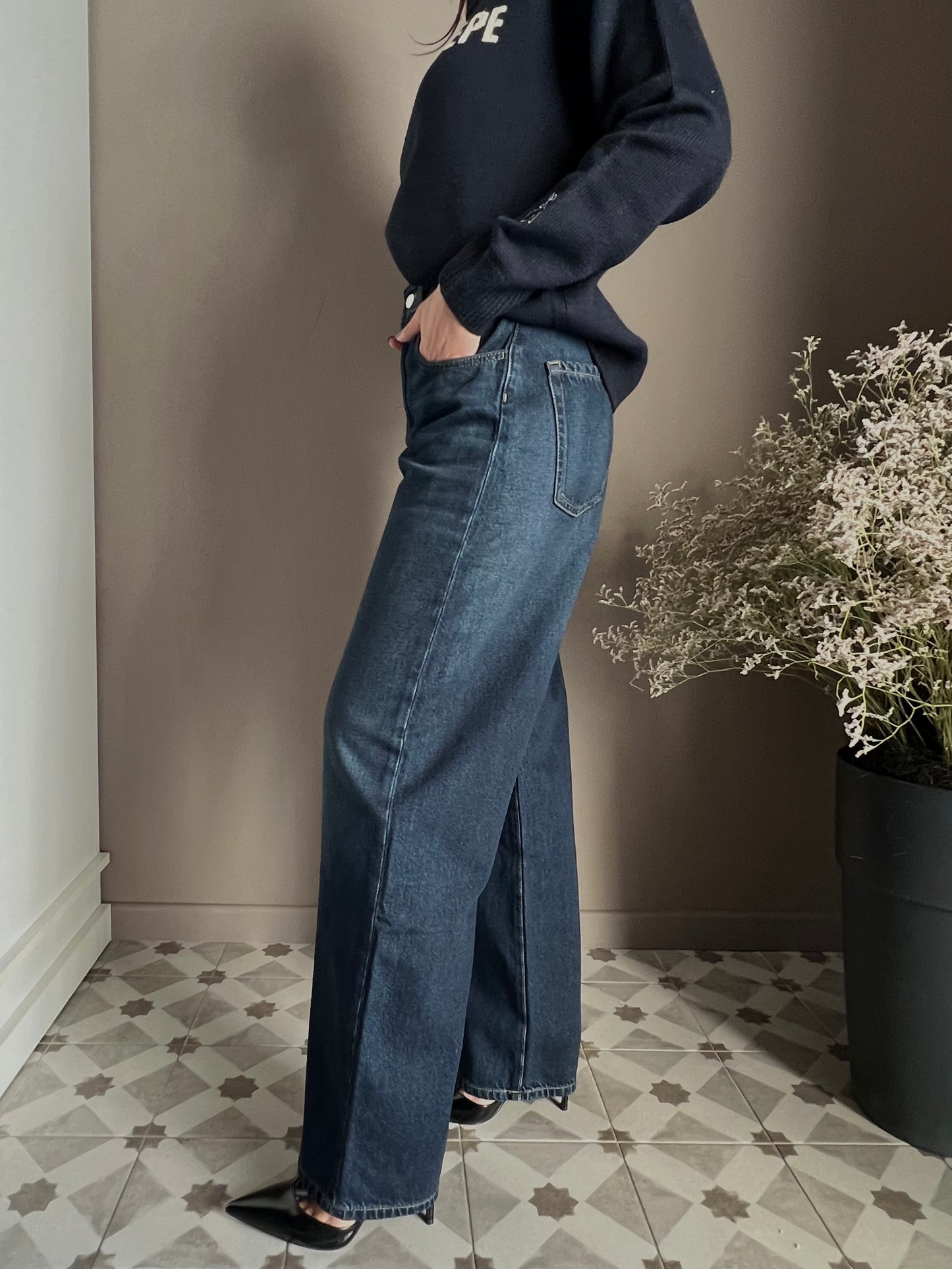 Pantalone Icon Denim Mod.Poppy Blu