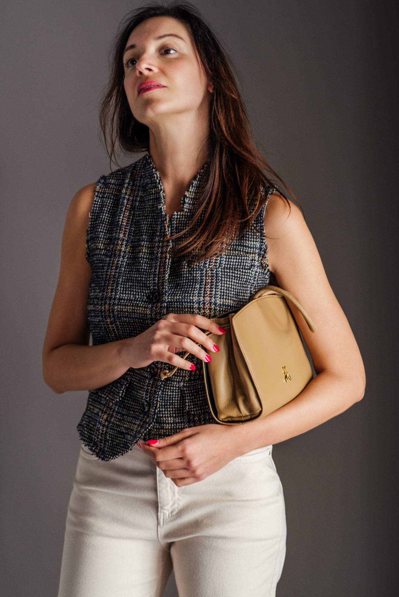 Gilet sagomato in misto lana A. Santi