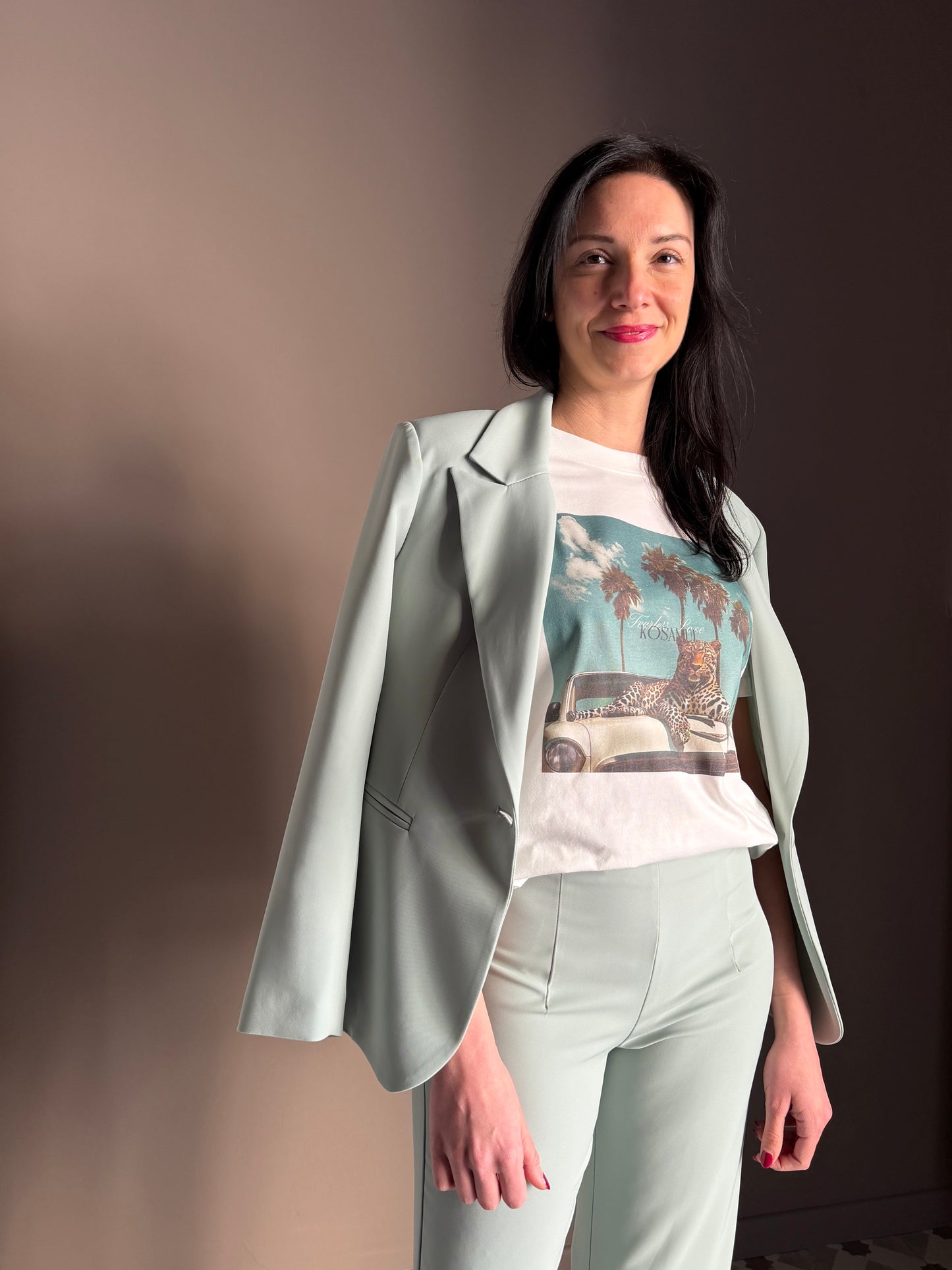 T-shirt con stampa Fearless love