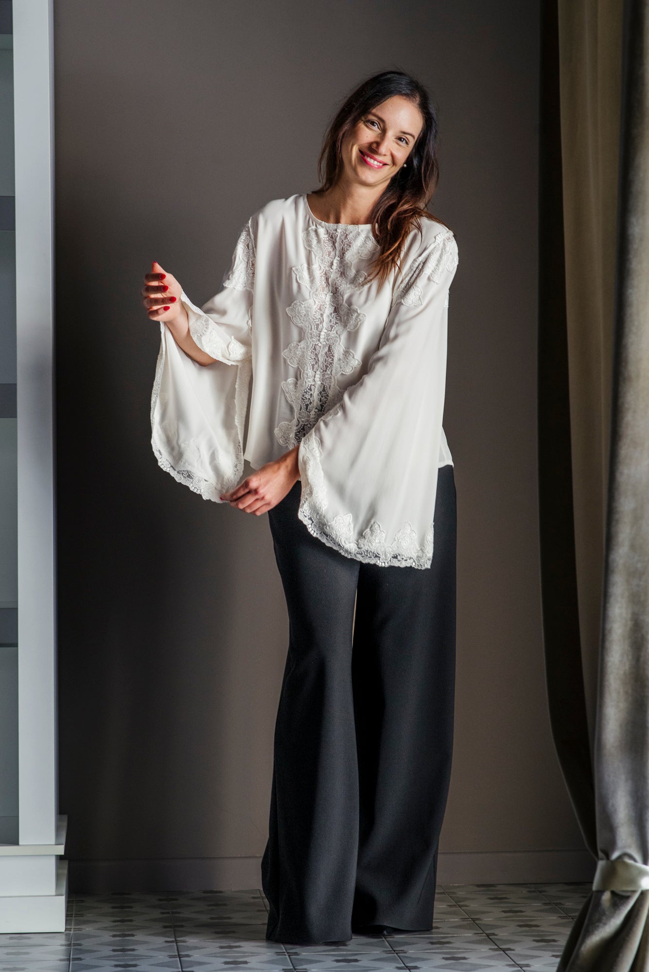 Blusa pizzo