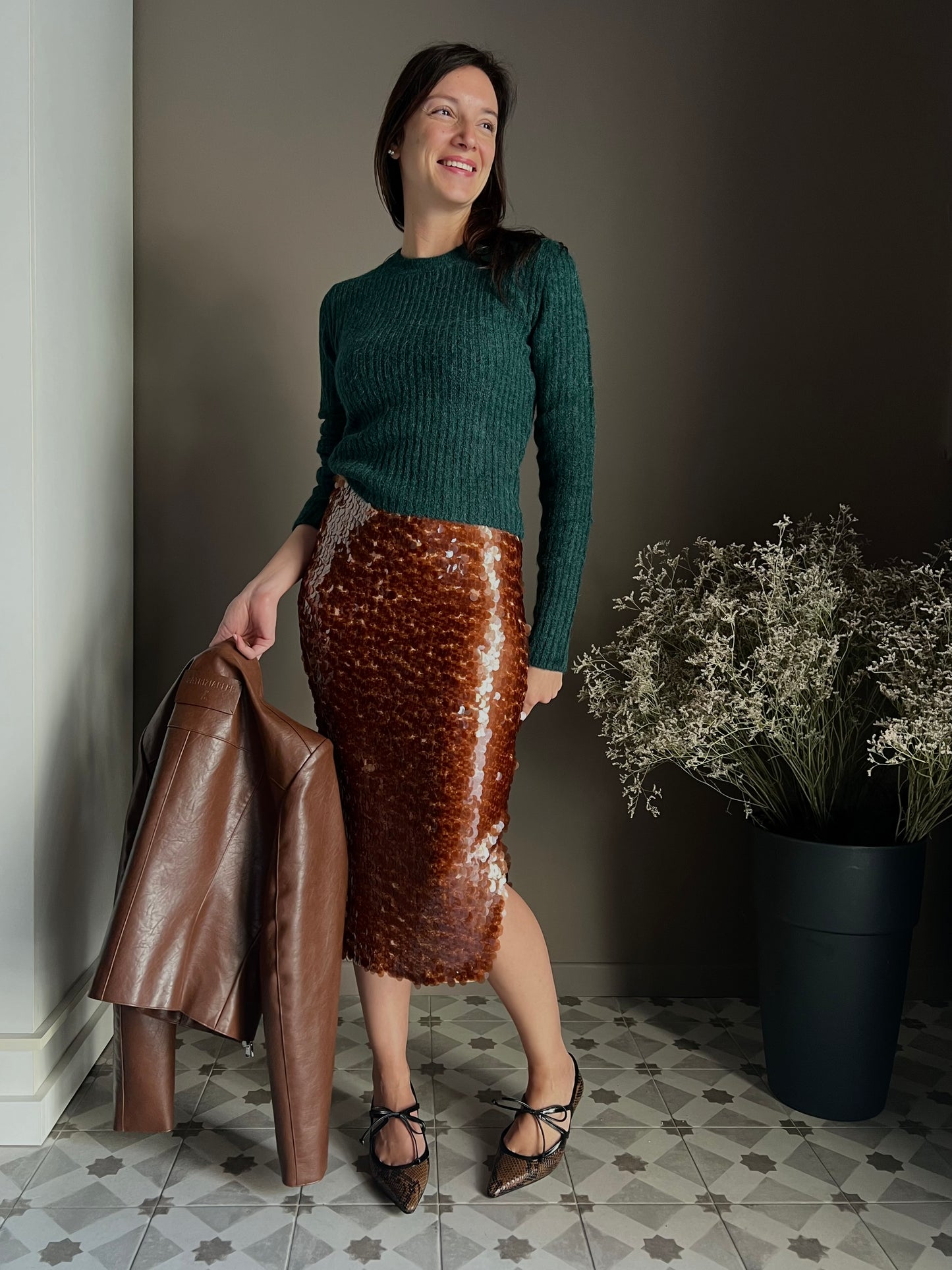 Gonna tubino paillettes Patrizia Pepe