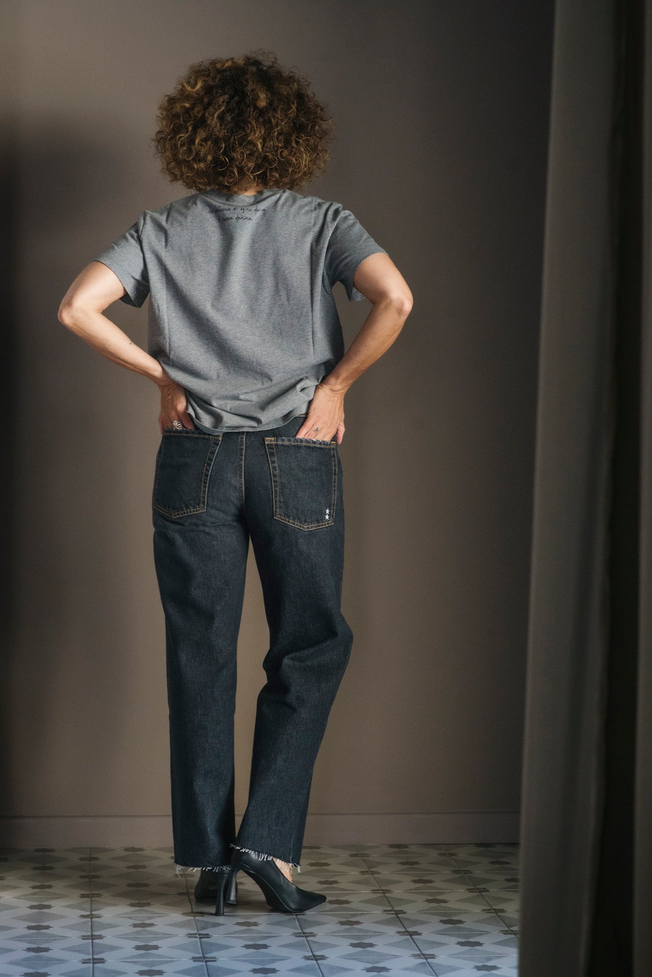 Pantalone Denim Mod. Jill noir