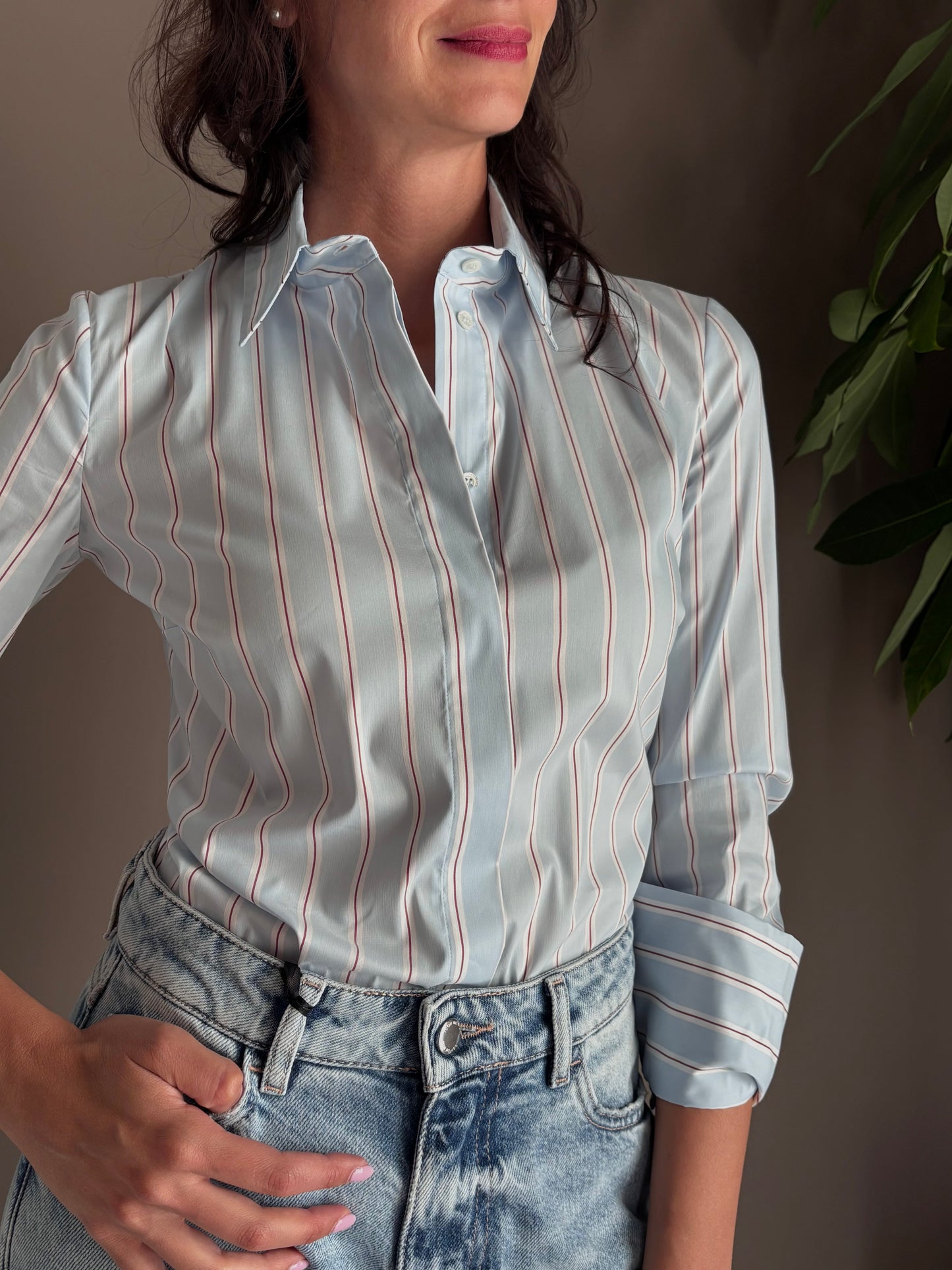 Camicia a body Water Stripes