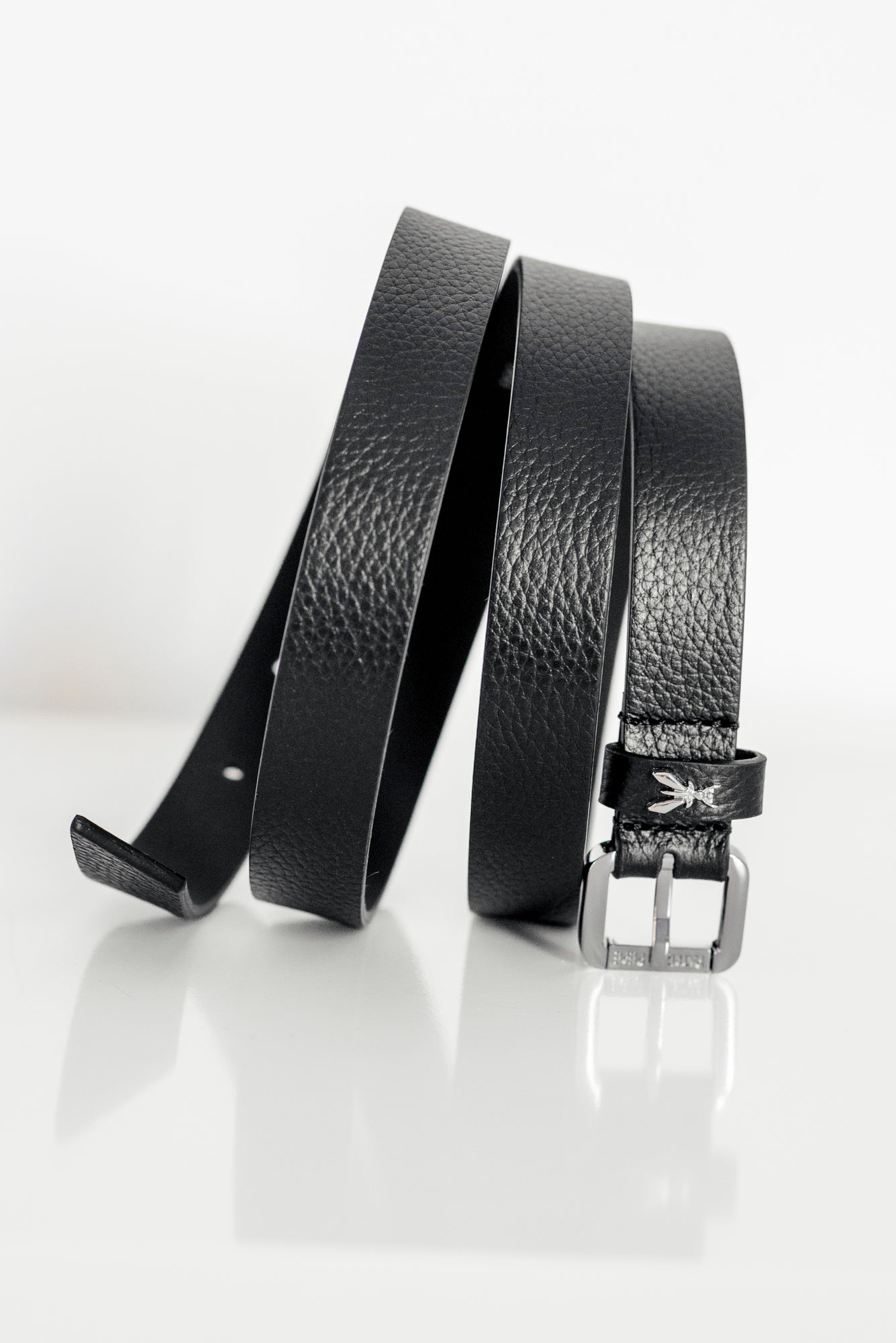 Cintura Sottile in Pelle Patrizia Pepe Silver