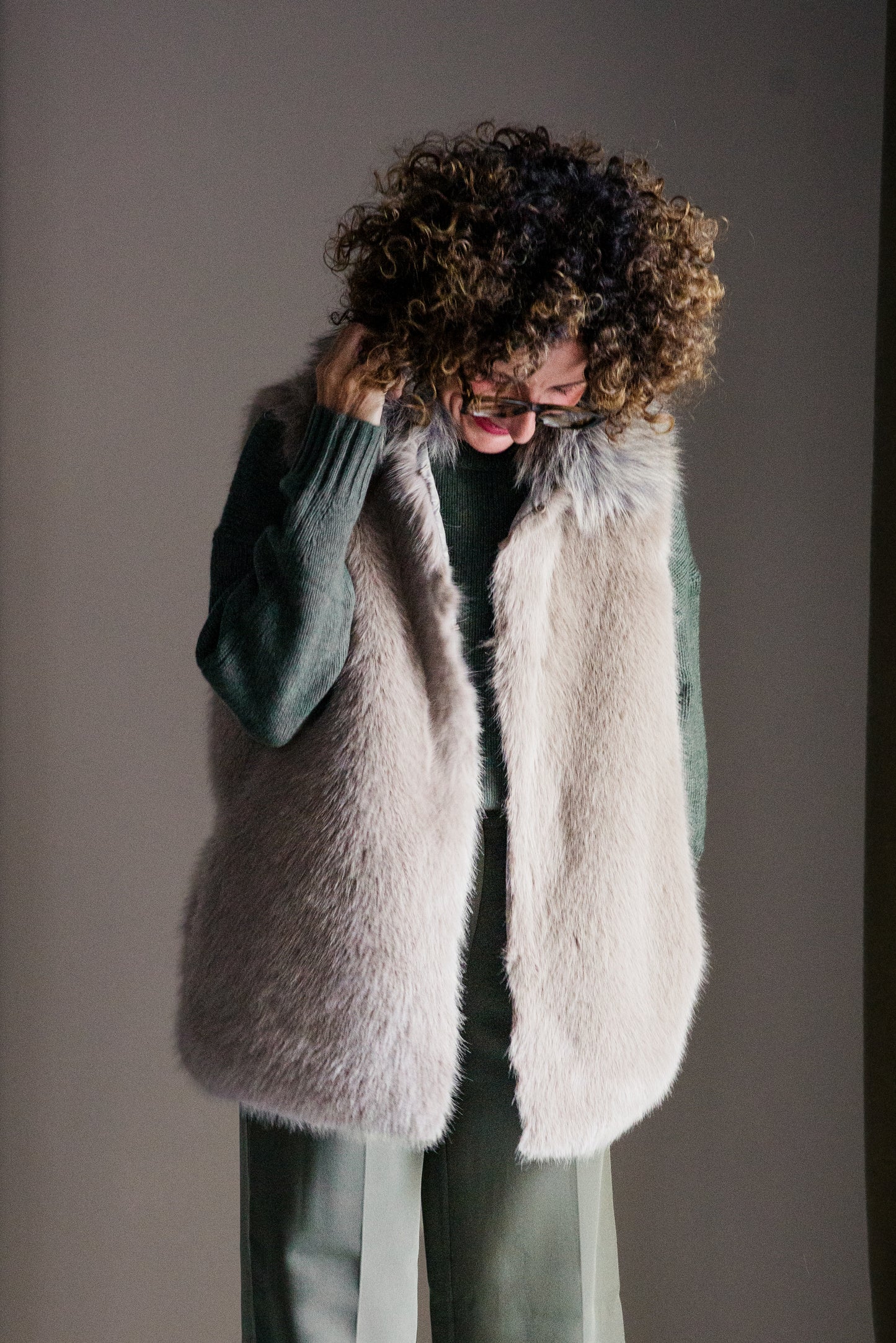 Parka 2 in 1 modulare con gilet in ecofur A. Santi