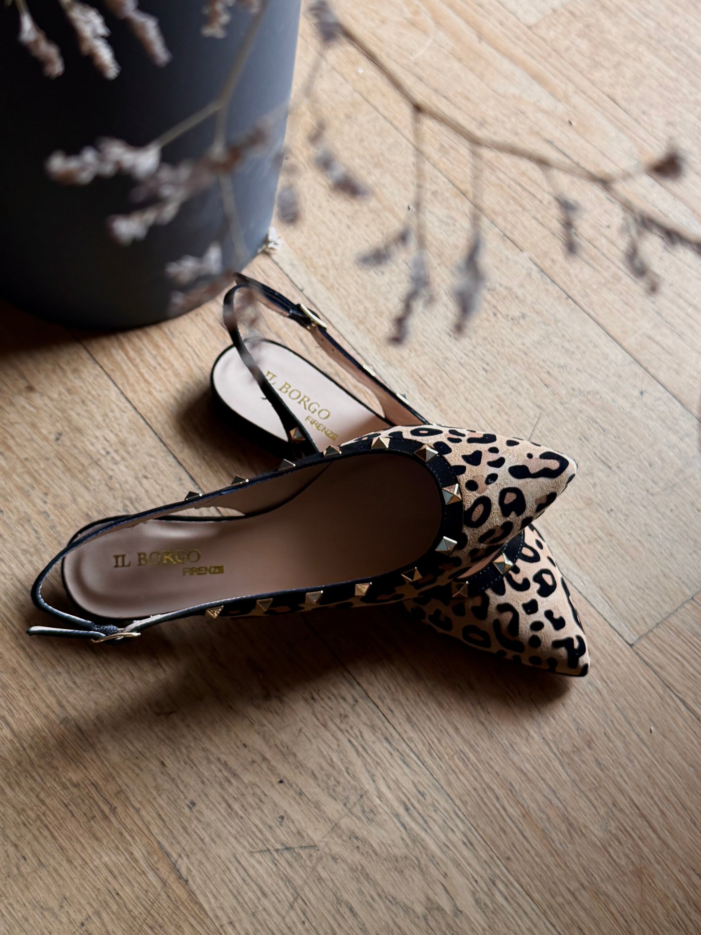 Slingback animalier