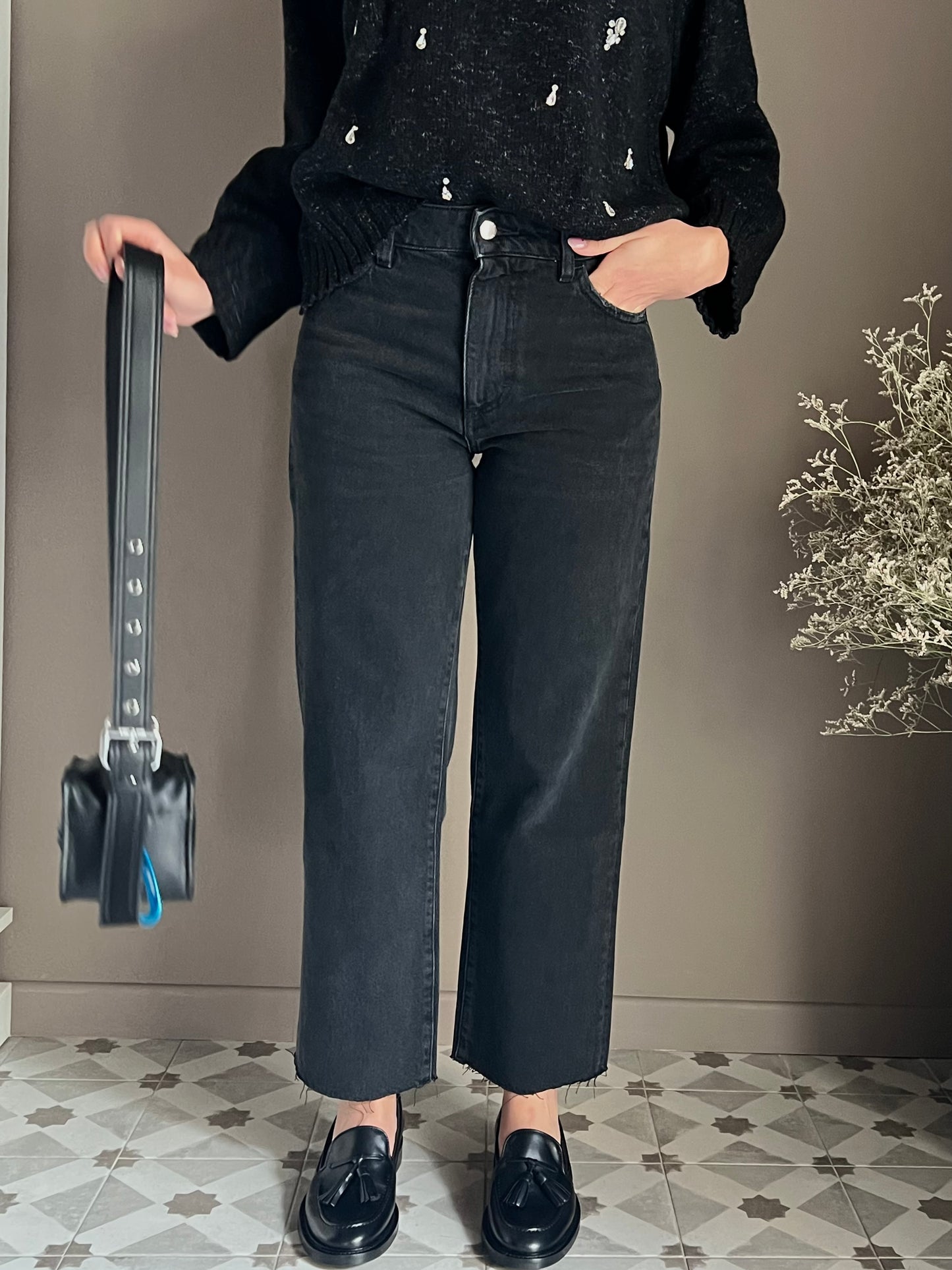 Pantalone Icon Denim Mod. Jill nero