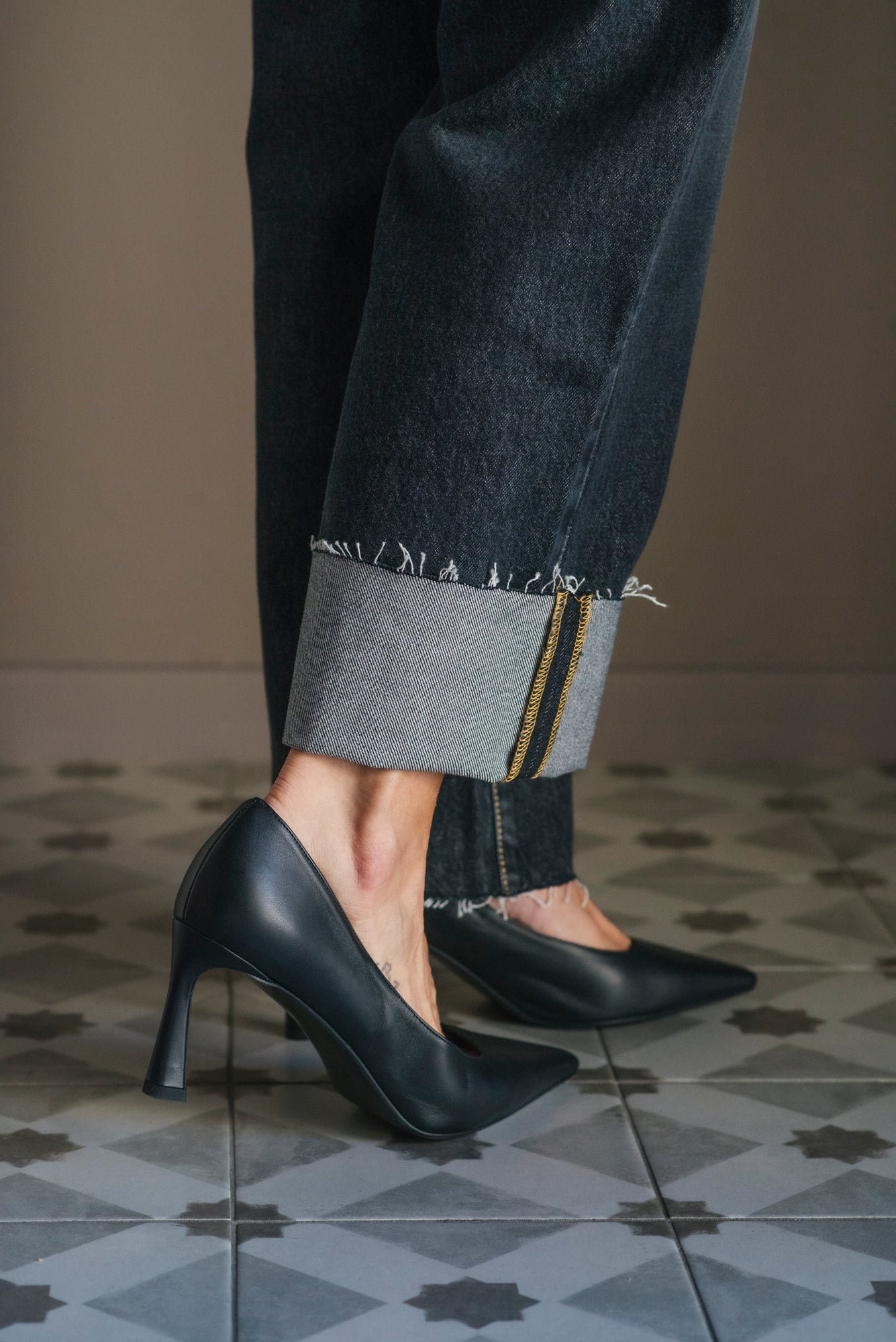 Pantalone Denim Mod. Jill noir
